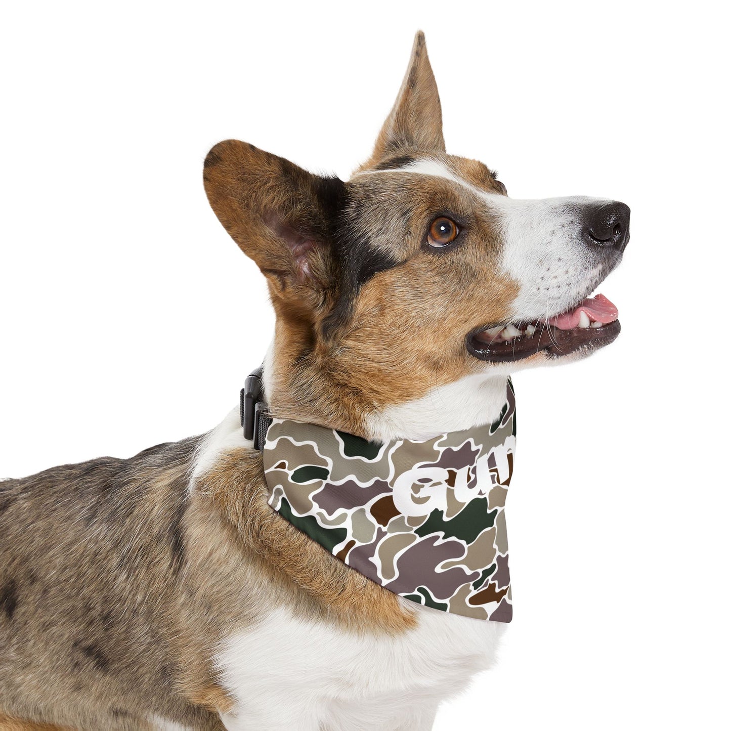 Duck Camo Pet Bandana Collar | Custom Name