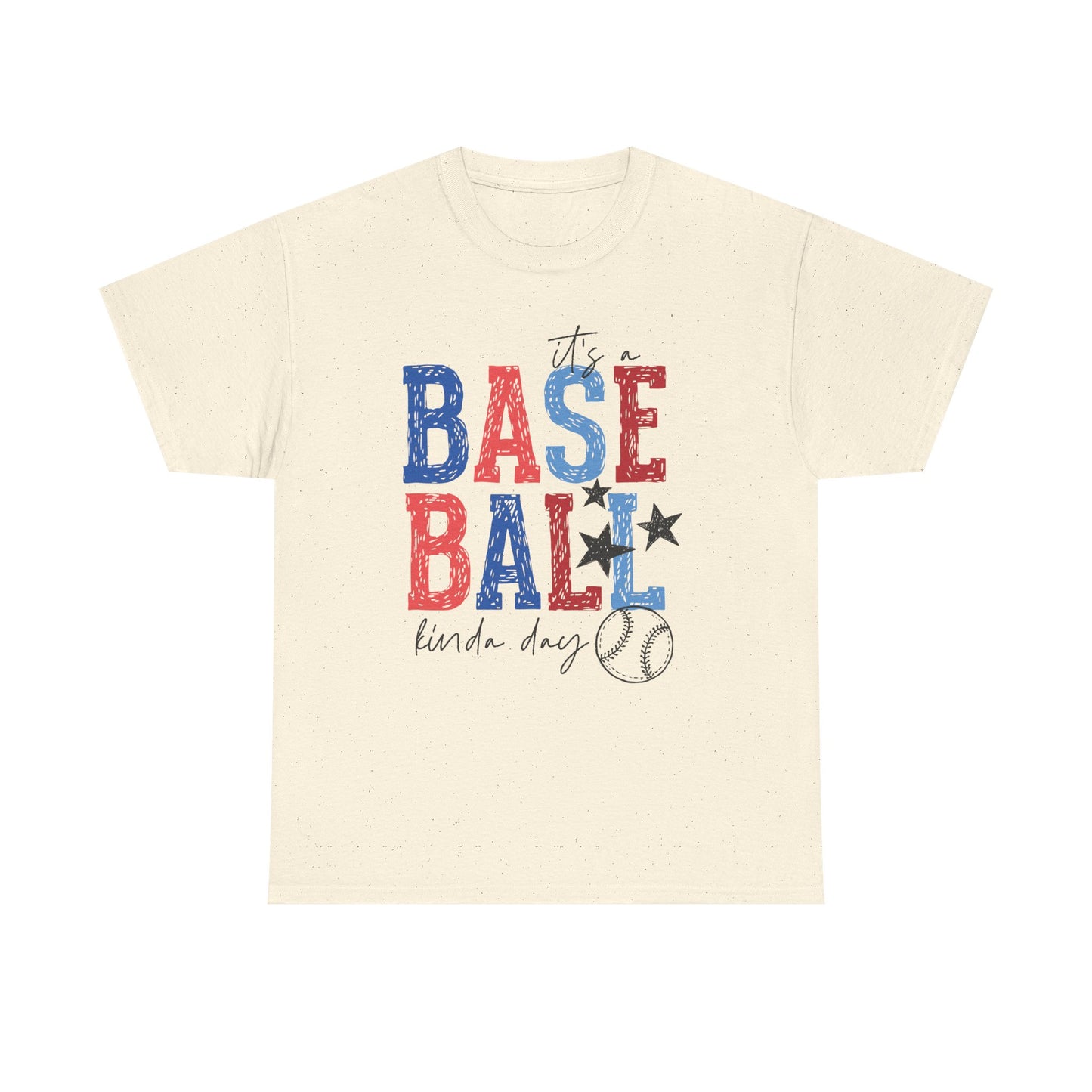 "Baseball Kinda Day" Patriotic Player Tee (Custom Name & Number On Back)