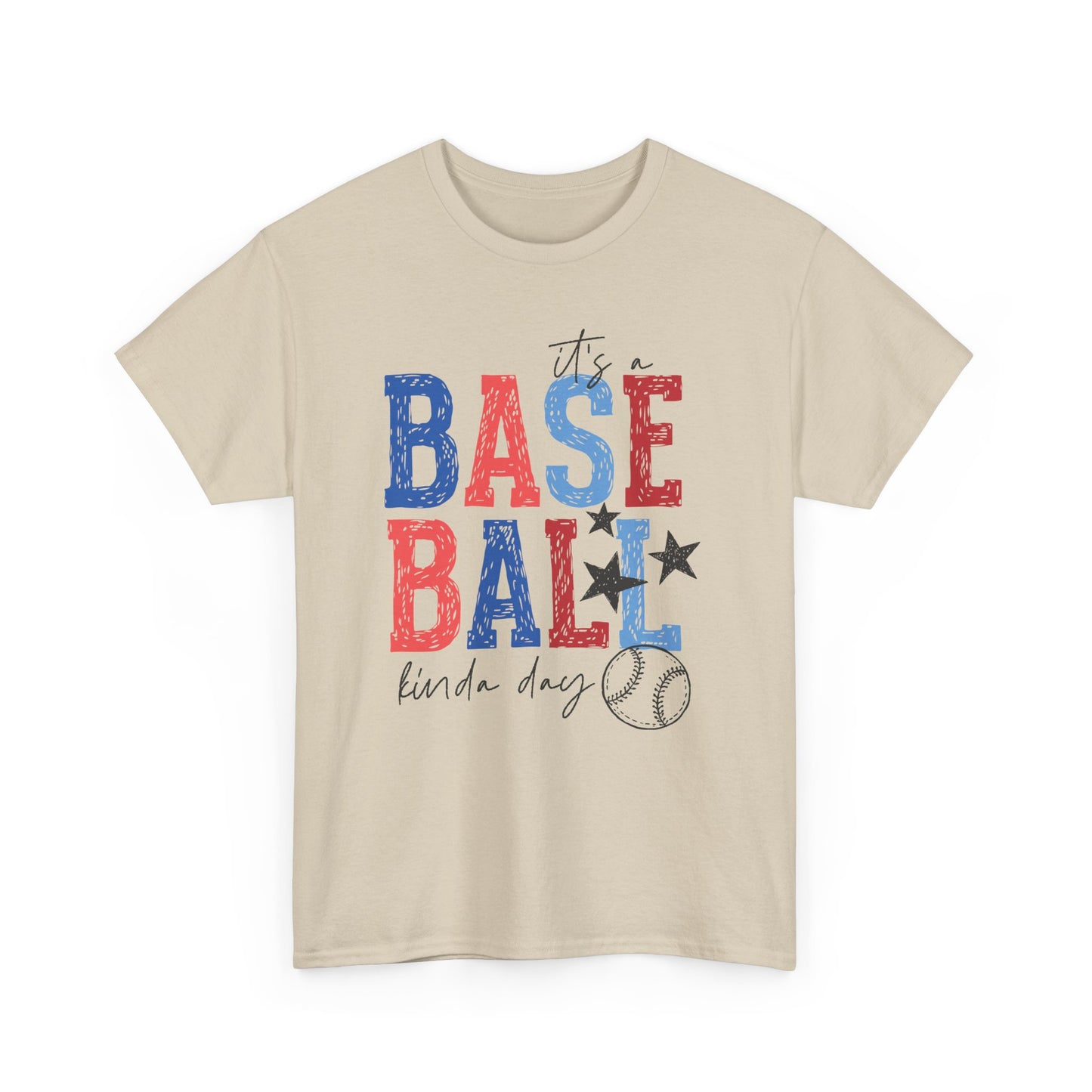 "Baseball Kinda Day" Patriotic Player Tee (Custom Name & Number On Back)