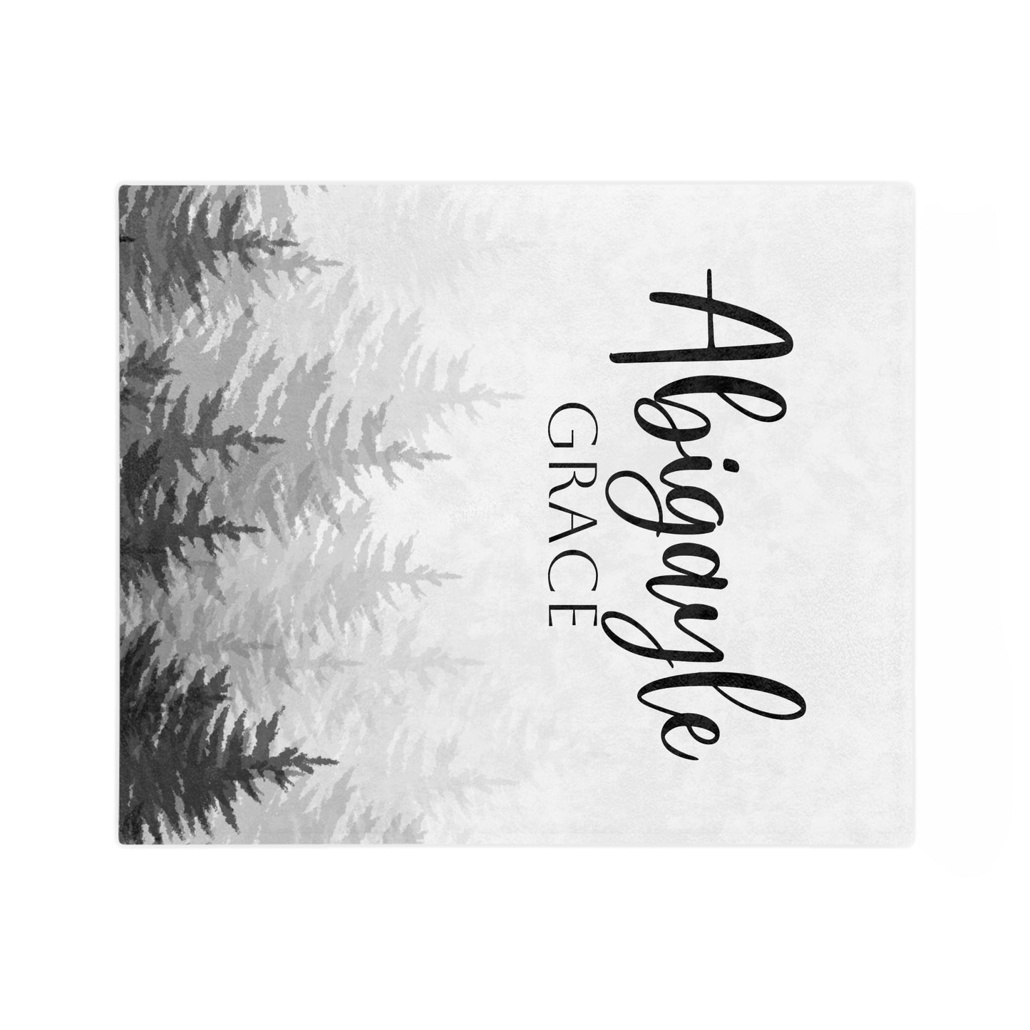 Personalized Forest Name Blanket