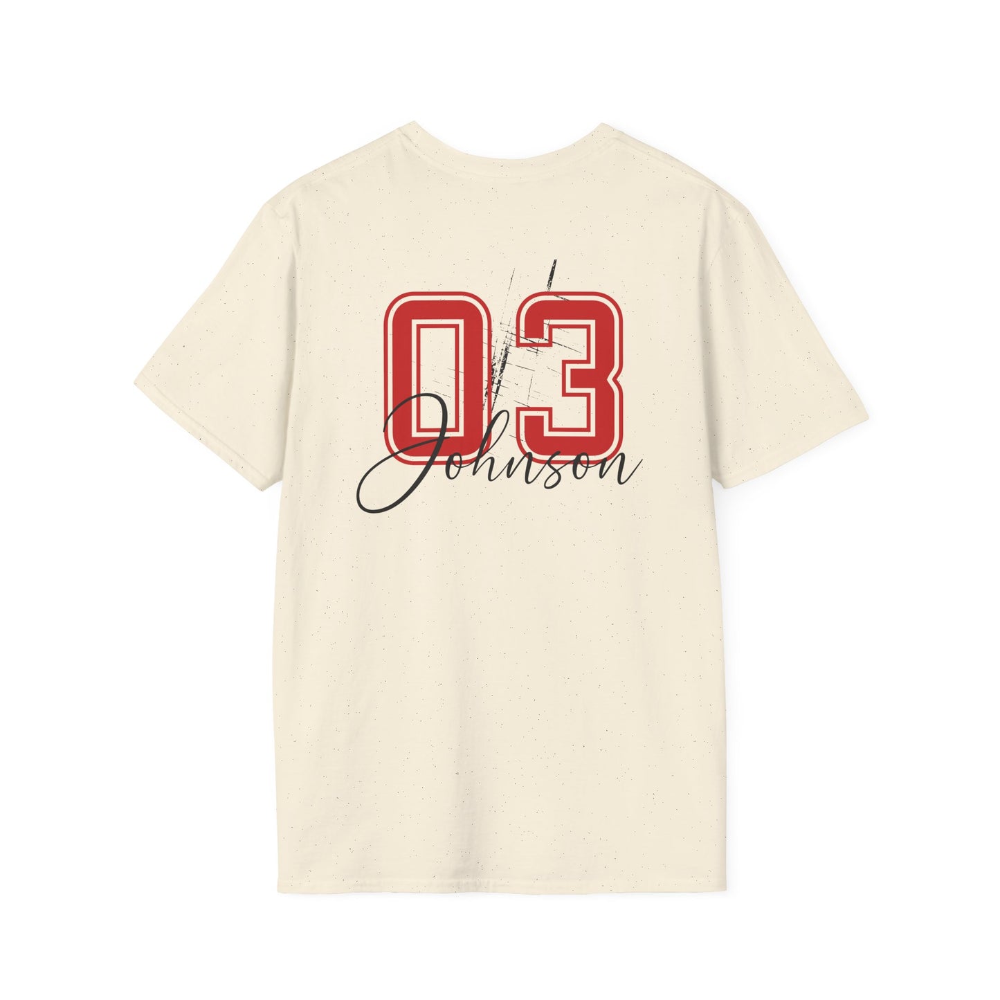 Grunge Baseball Mom T-Shirt – Personalized Jersey Number & Name Back