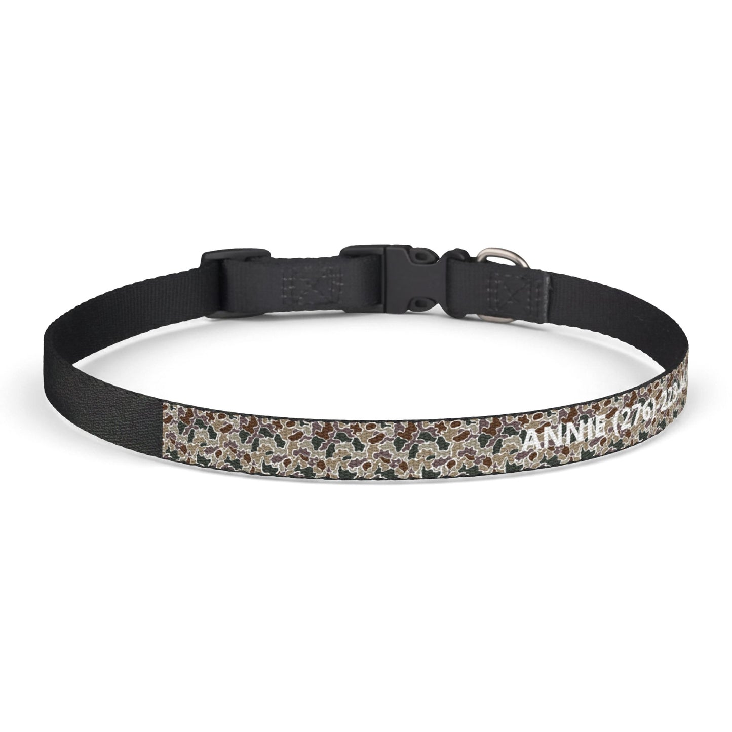 Duck Camo Dog Collar | Custom Name & Phone Number | Durable Snap Collar for Outdoor Dogs