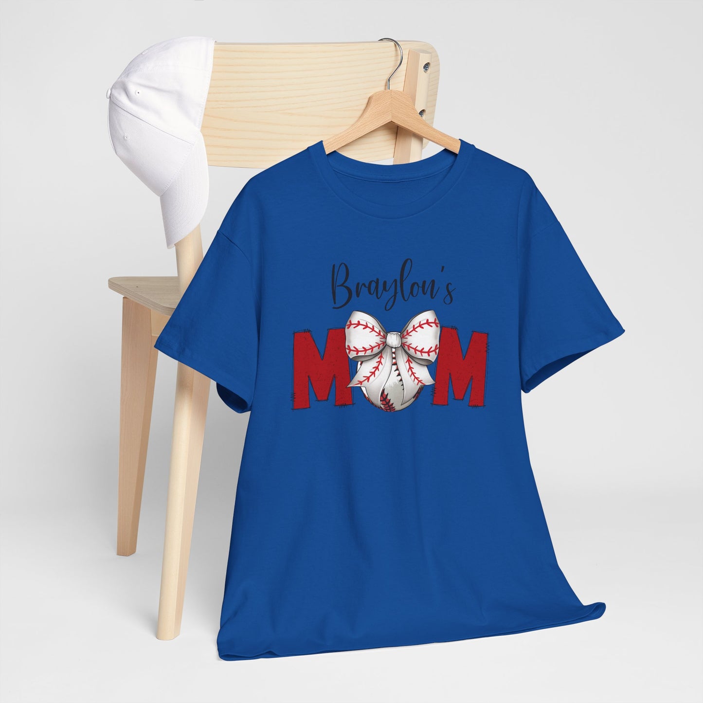 Baseball Mom T-Shirt | Personalized With Your Childs Name