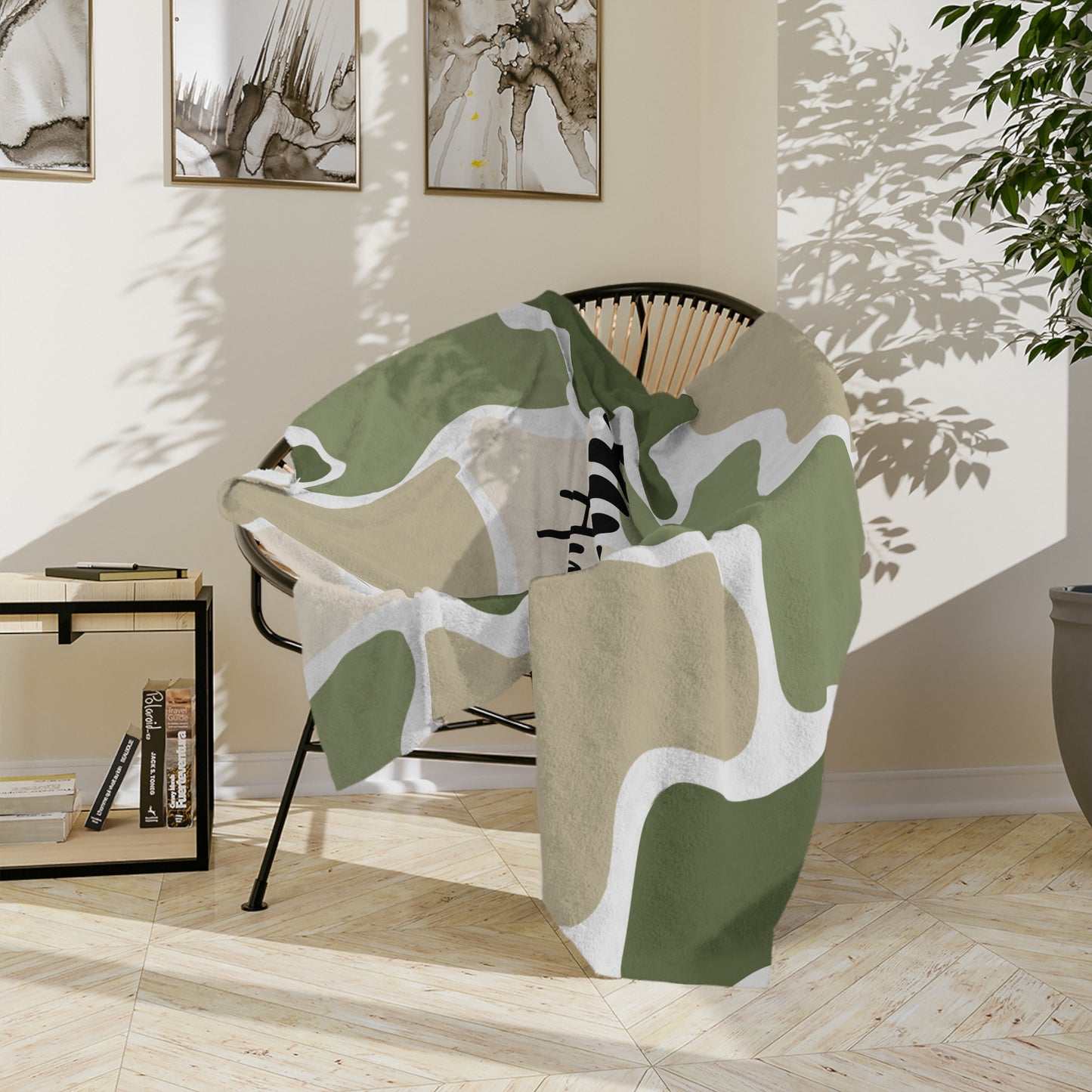 Personalized Camo Microfiber Blanket