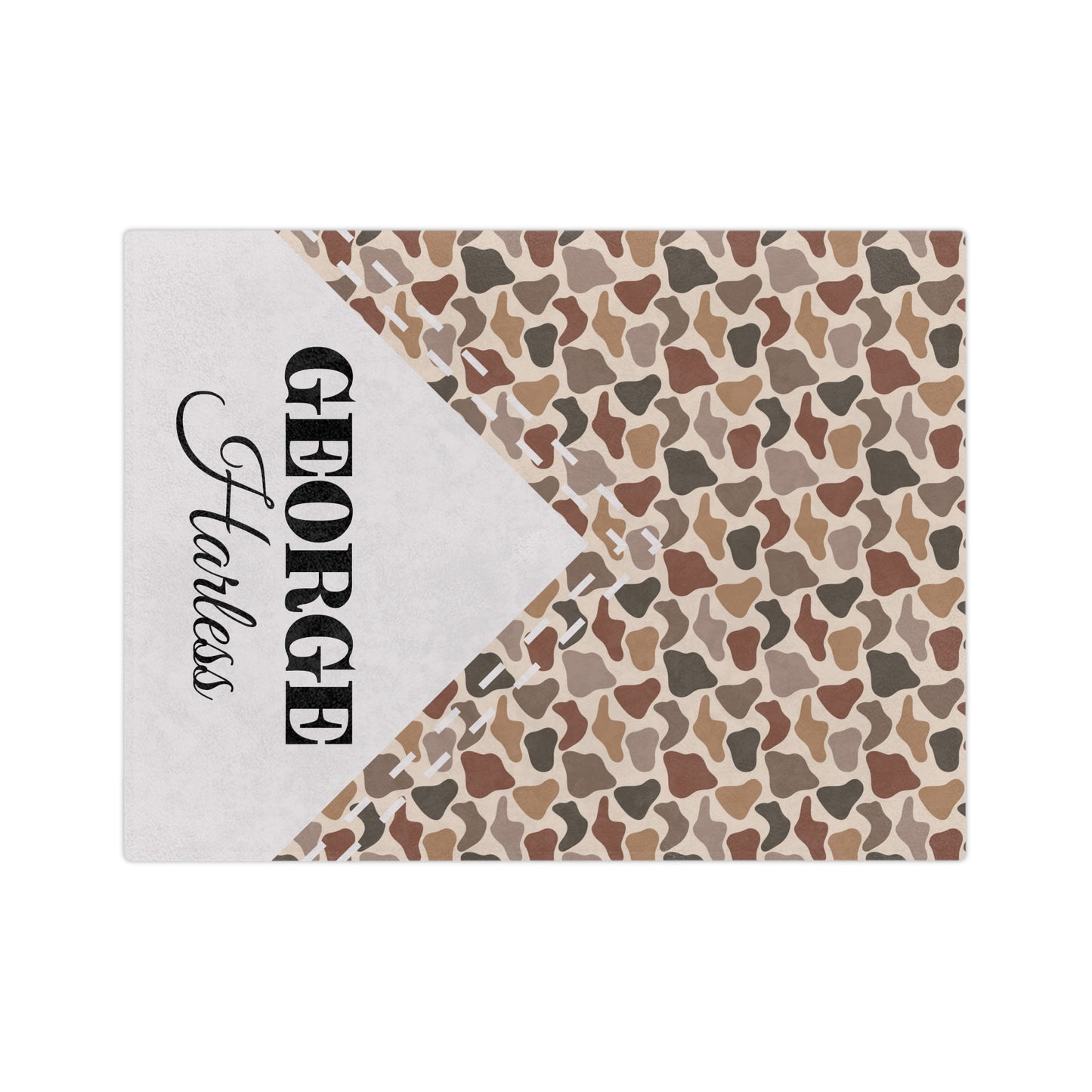 Personalized Duck Camo Microfiber Blanket