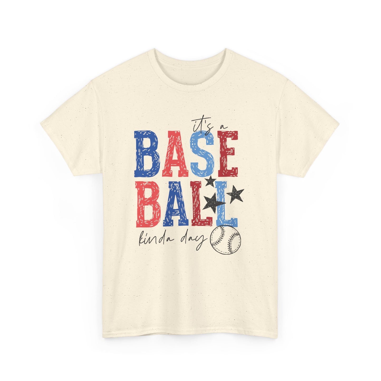 "Baseball Kinda Day" Patriotic Player Tee (Custom Name & Number On Back)