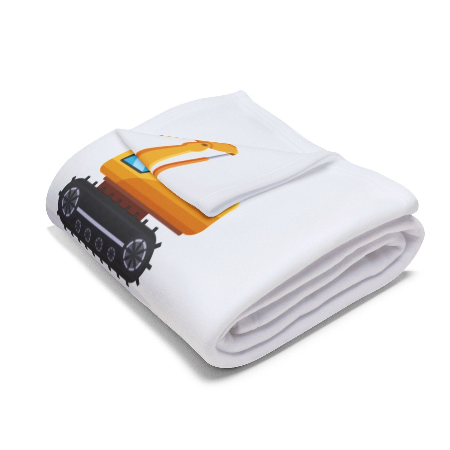 Personalized Construction, Heavy Equipment Blanket For Kids