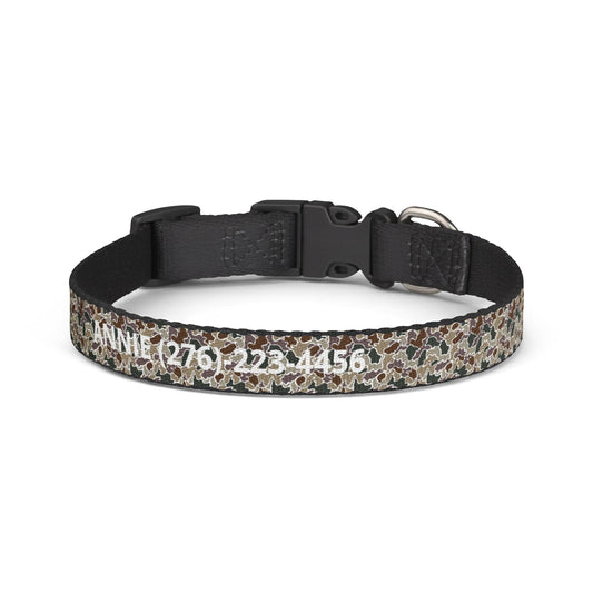 Duck Camo Dog Collar | Custom Name & Phone Number | Durable Snap Collar for Outdoor Dogs