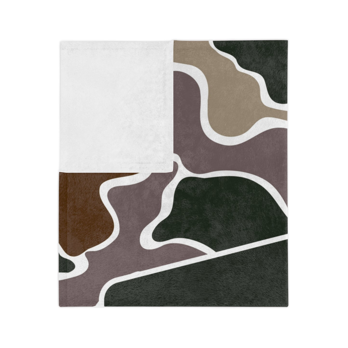 Personalized Camo Velveteen Microfiber Blanket