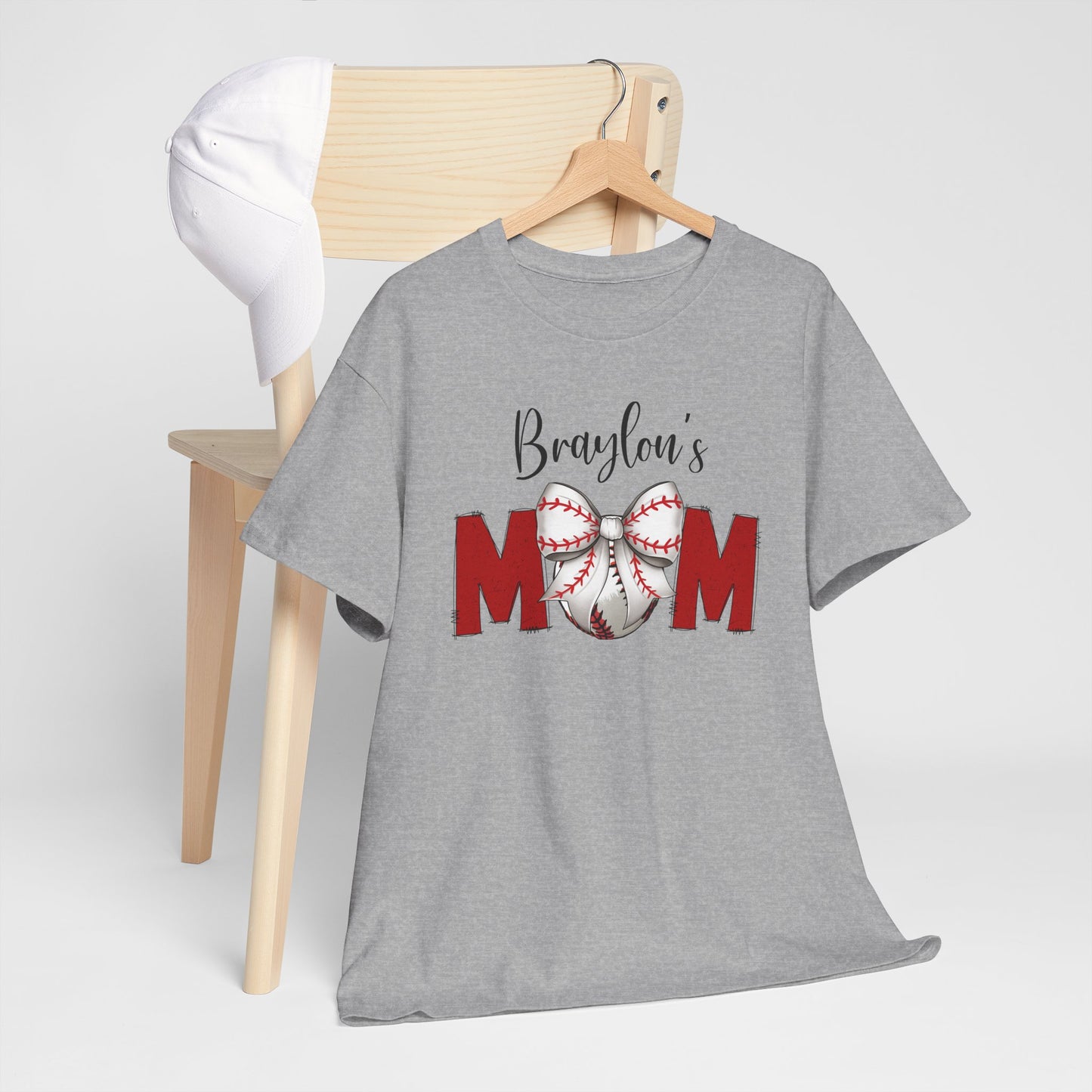Baseball Mom T-Shirt | Personalized With Your Childs Name