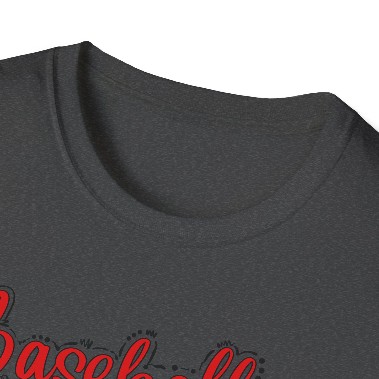 Grunge Baseball Mom T-Shirt – Personalized Jersey Number & Name Back