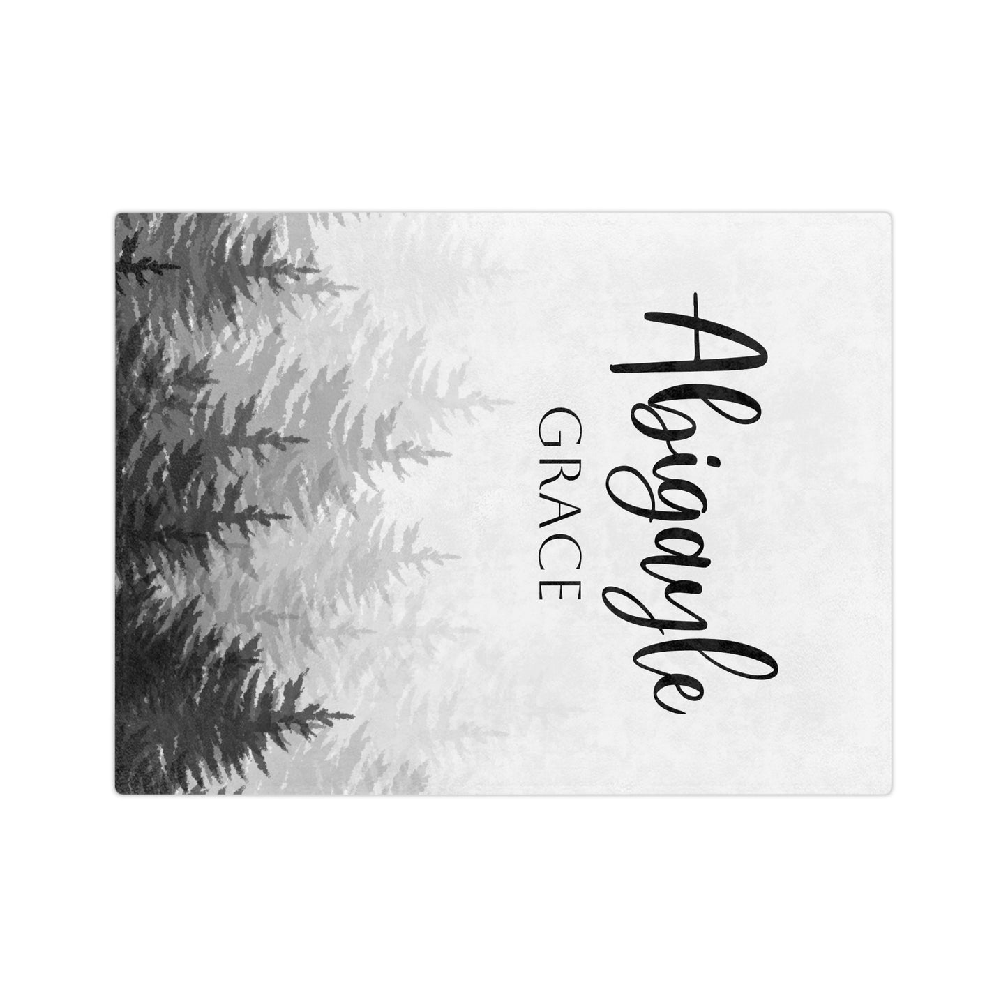 Personalized Forest Name Blanket