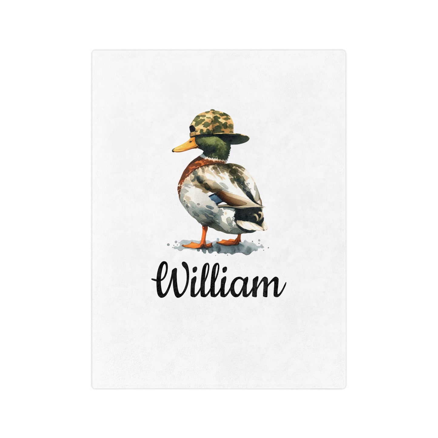 Personalized Duck Blanket