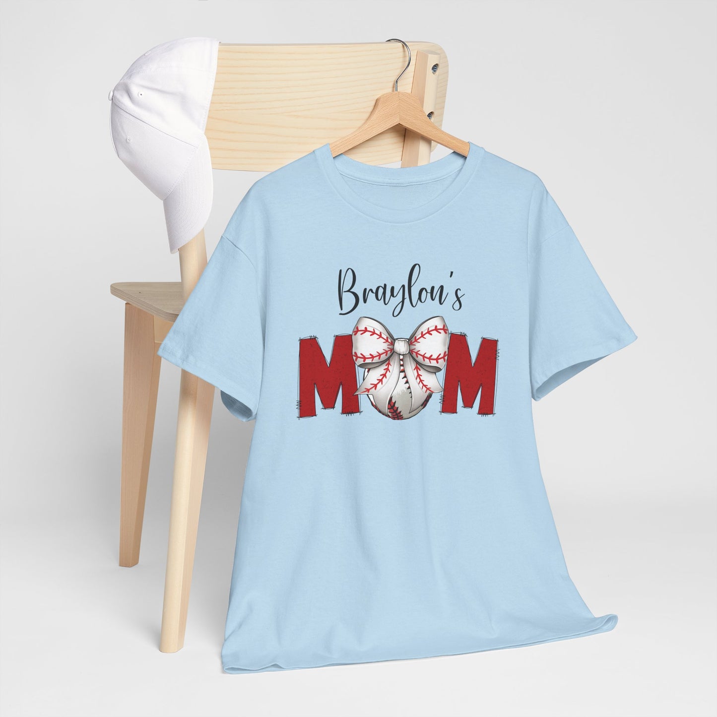 Baseball Mom T-Shirt | Personalized With Your Childs Name