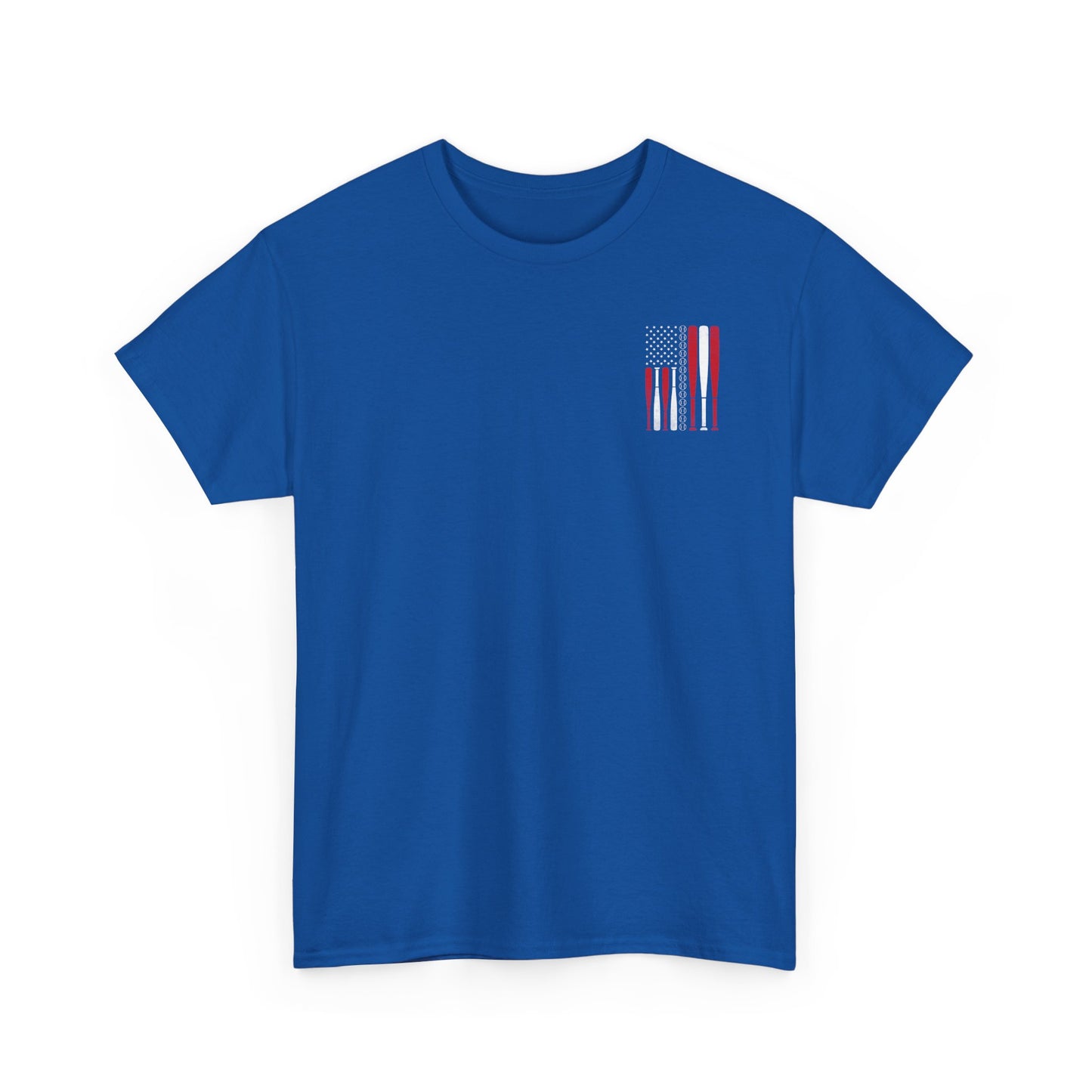 Baseball Team Flag T-Shirt | Personalized Name On Back