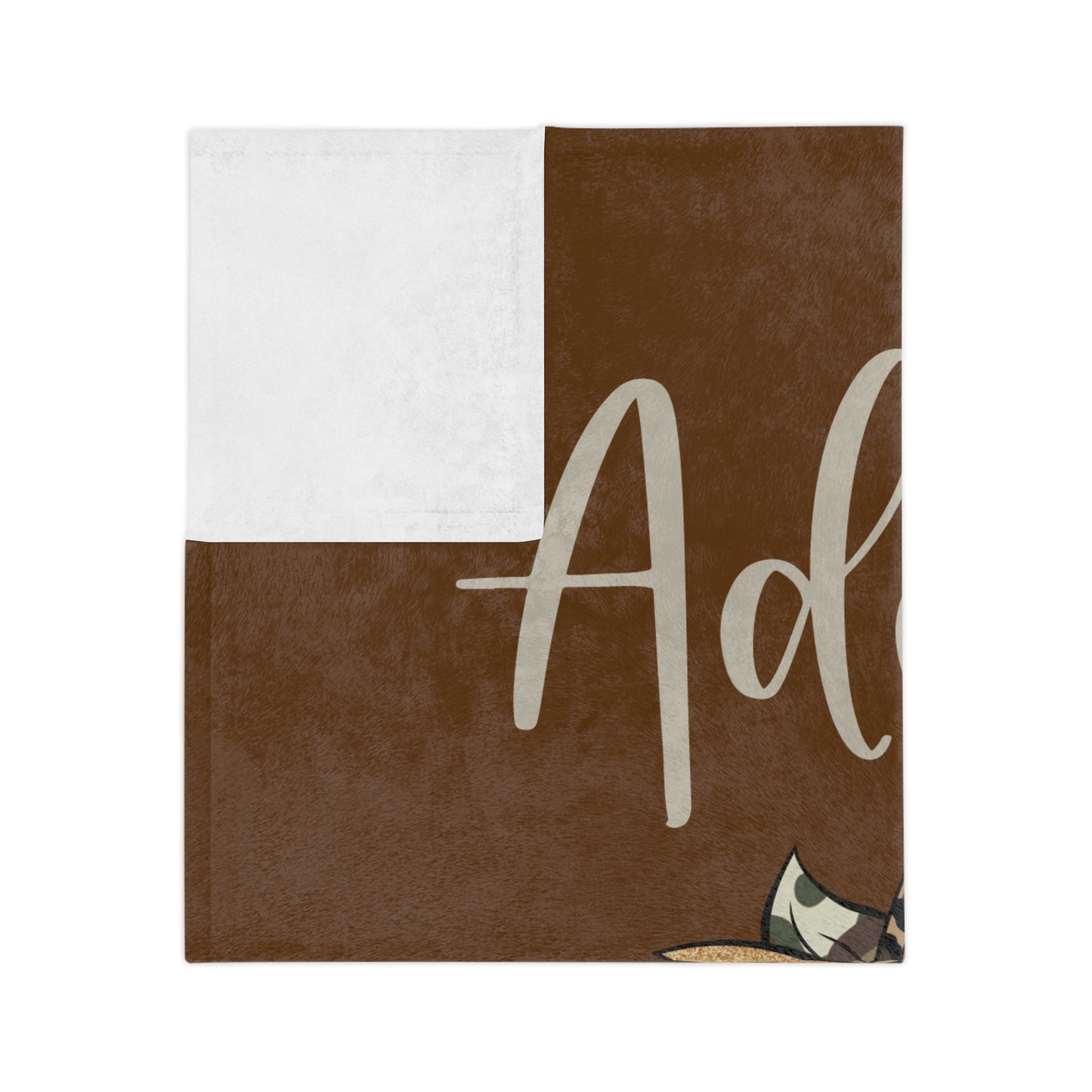 Personalized Brown Sunflower Blanket