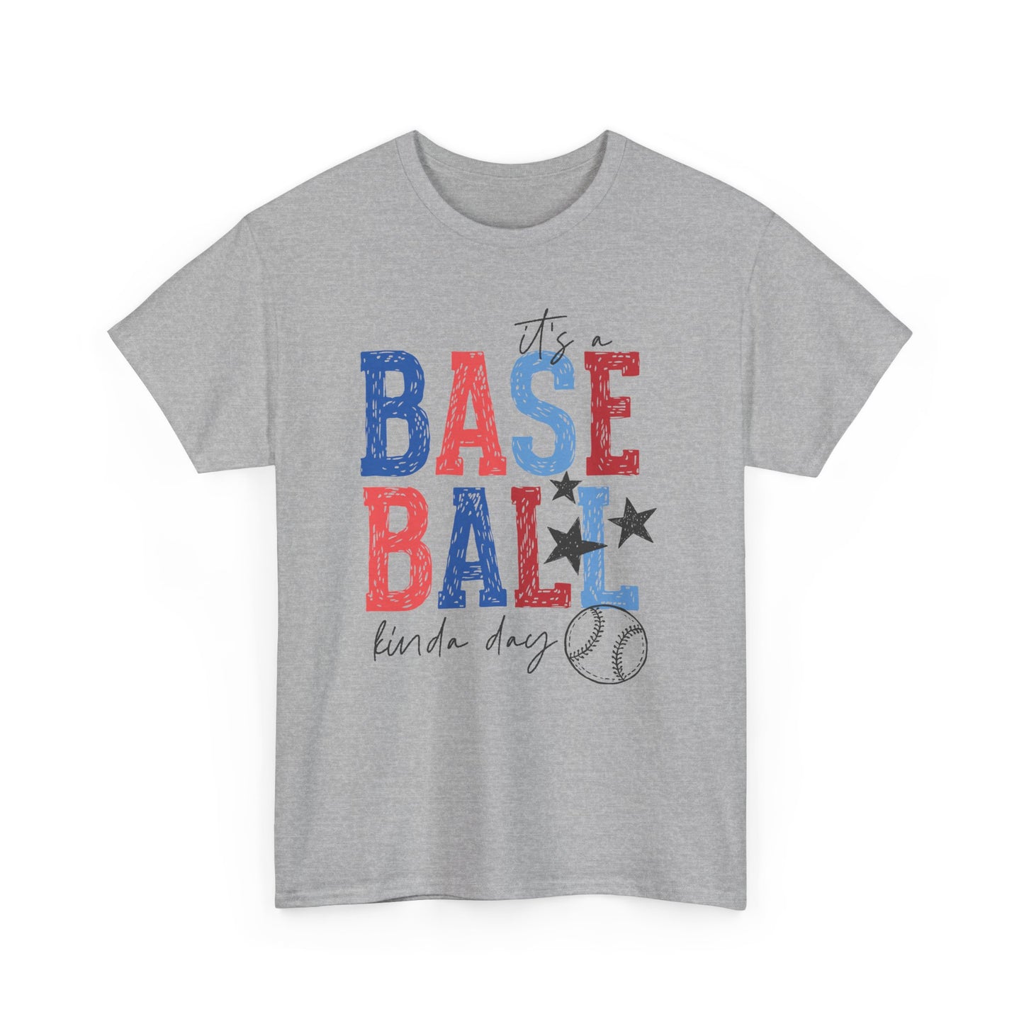 "Baseball Kinda Day" Patriotic Player Tee (Custom Name & Number On Back)