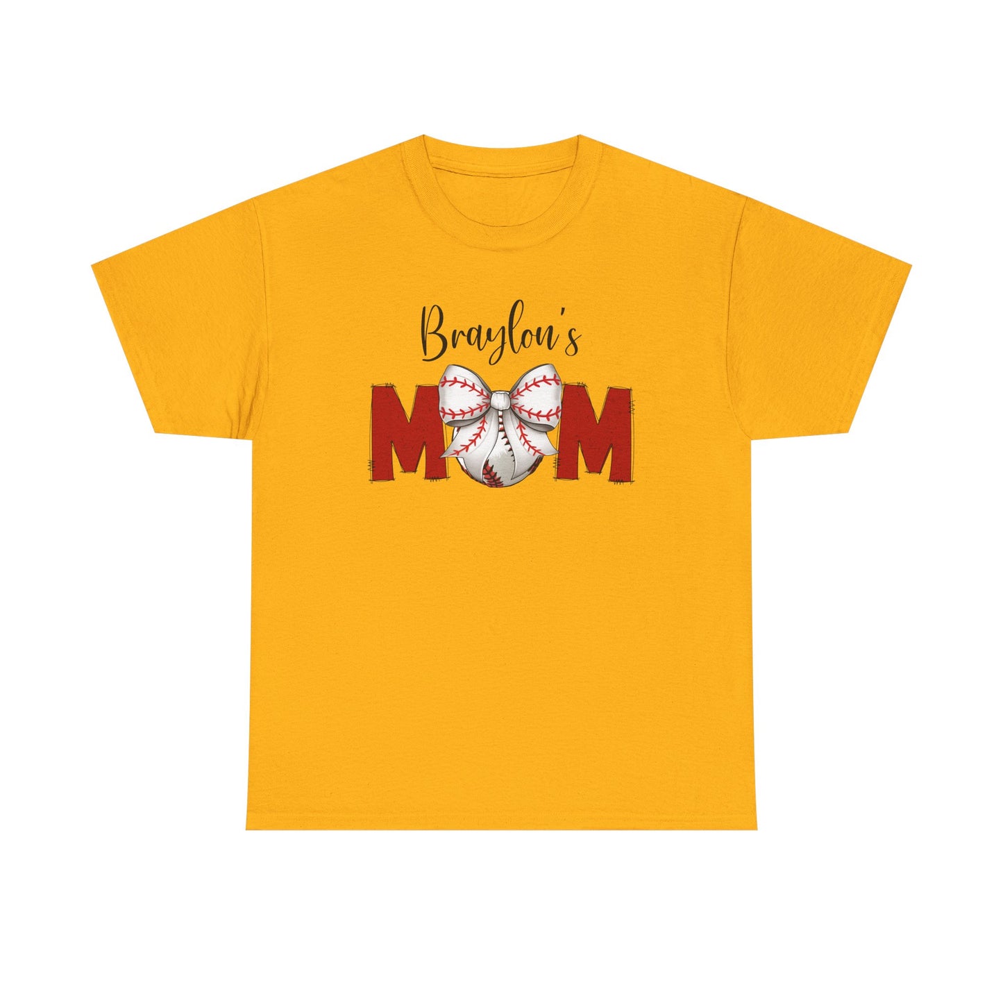 Baseball Mom T-Shirt | Personalized With Your Childs Name