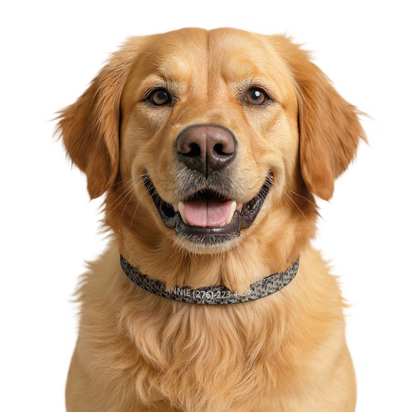 Duck Camo Dog Collar | Custom Name & Phone Number | Durable Snap Collar for Outdoor Dogs