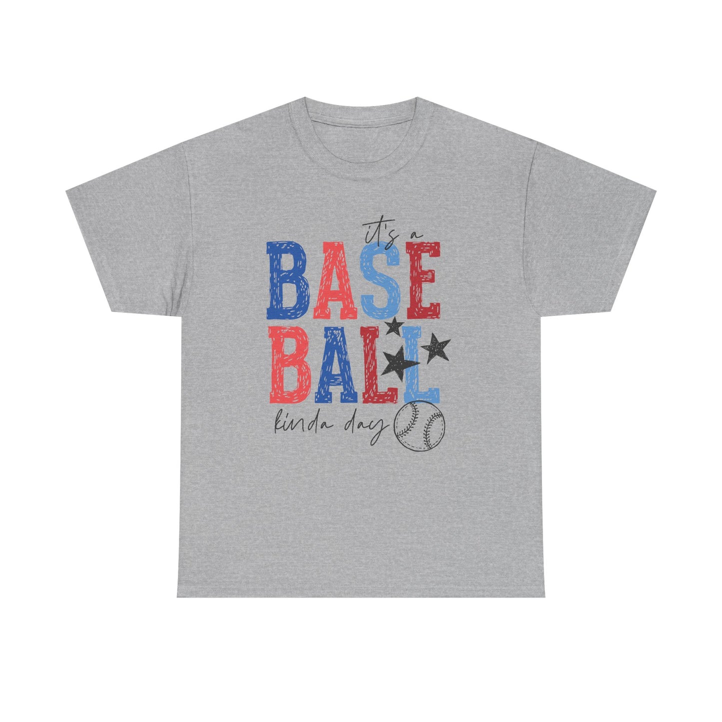 "Baseball Kinda Day" Patriotic Player Tee (Custom Name & Number On Back)