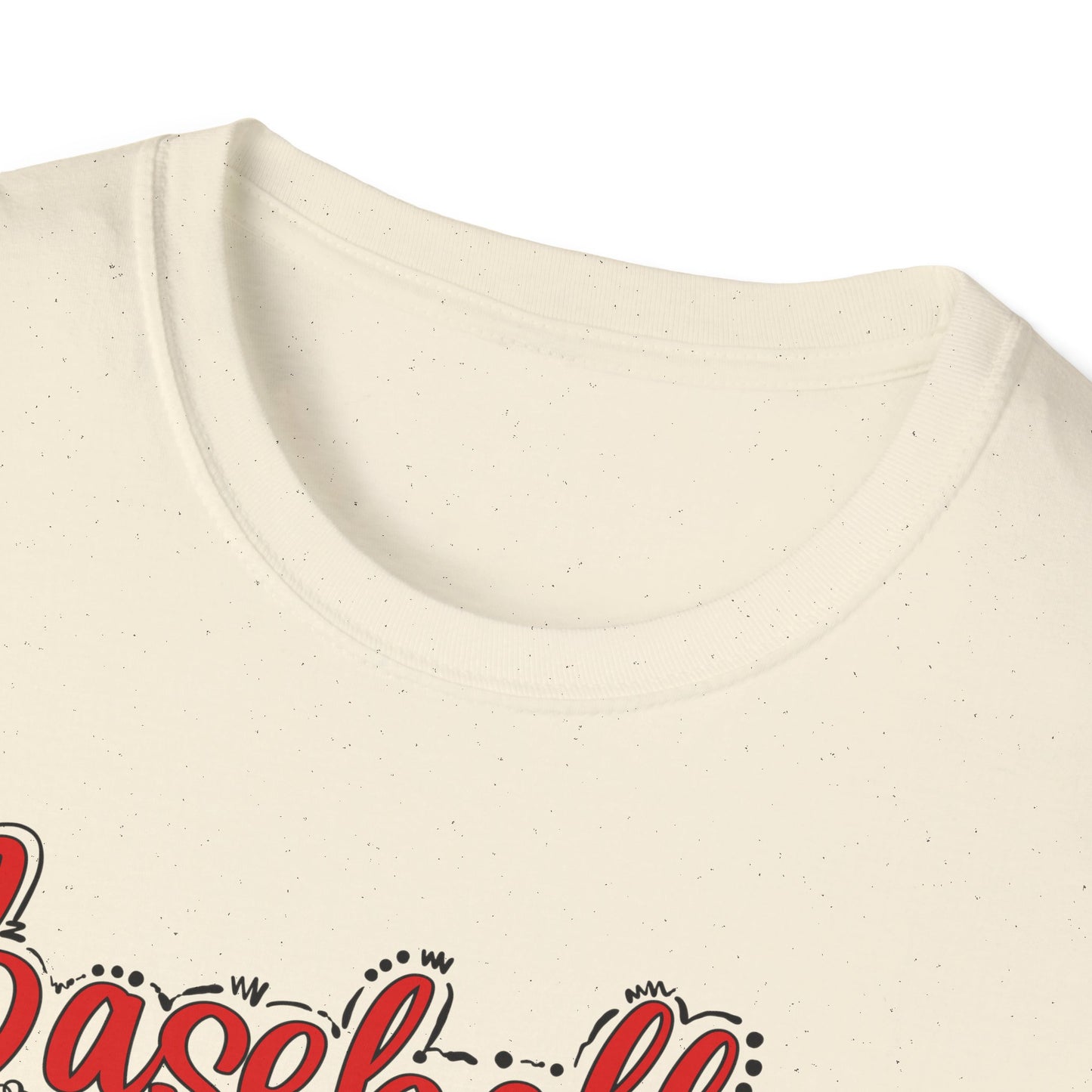 Grunge Baseball Mom T-Shirt – Personalized Jersey Number & Name Back