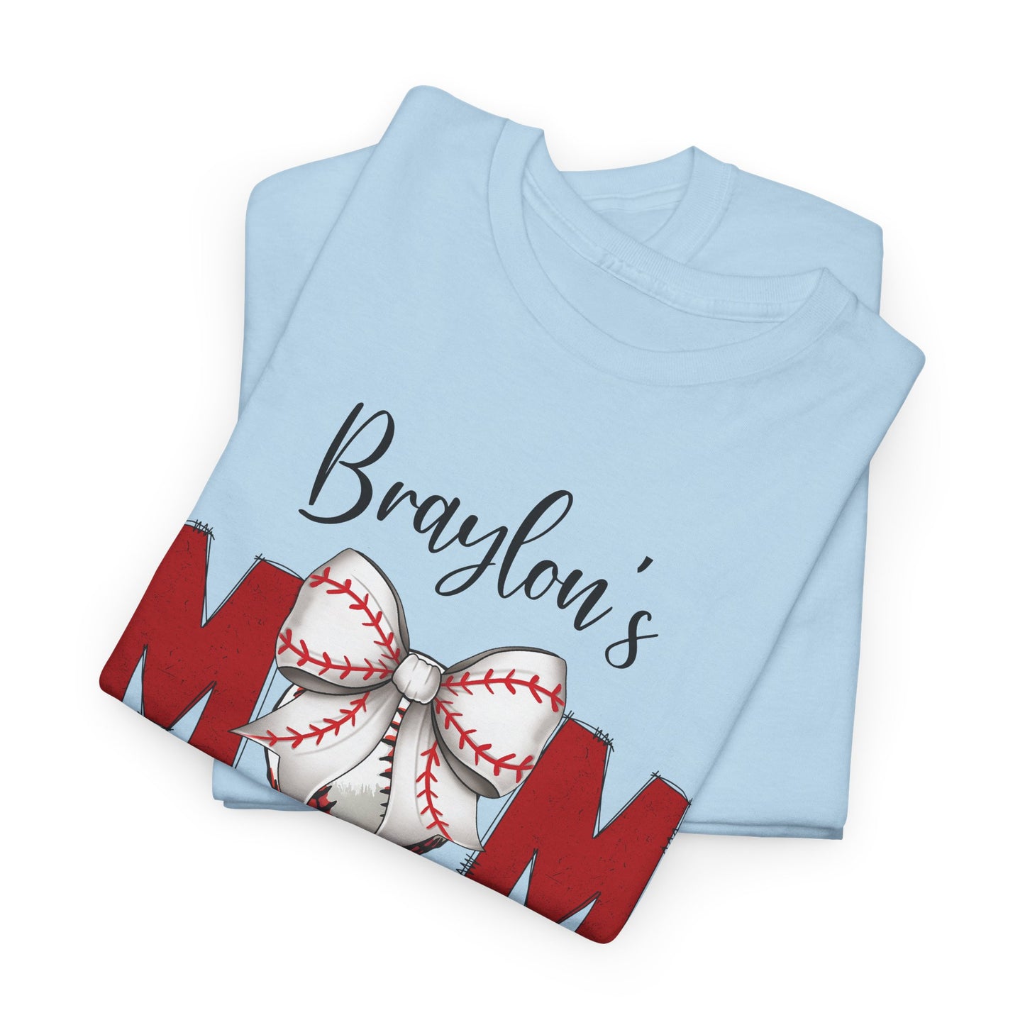Baseball Mom T-Shirt | Personalized With Your Childs Name