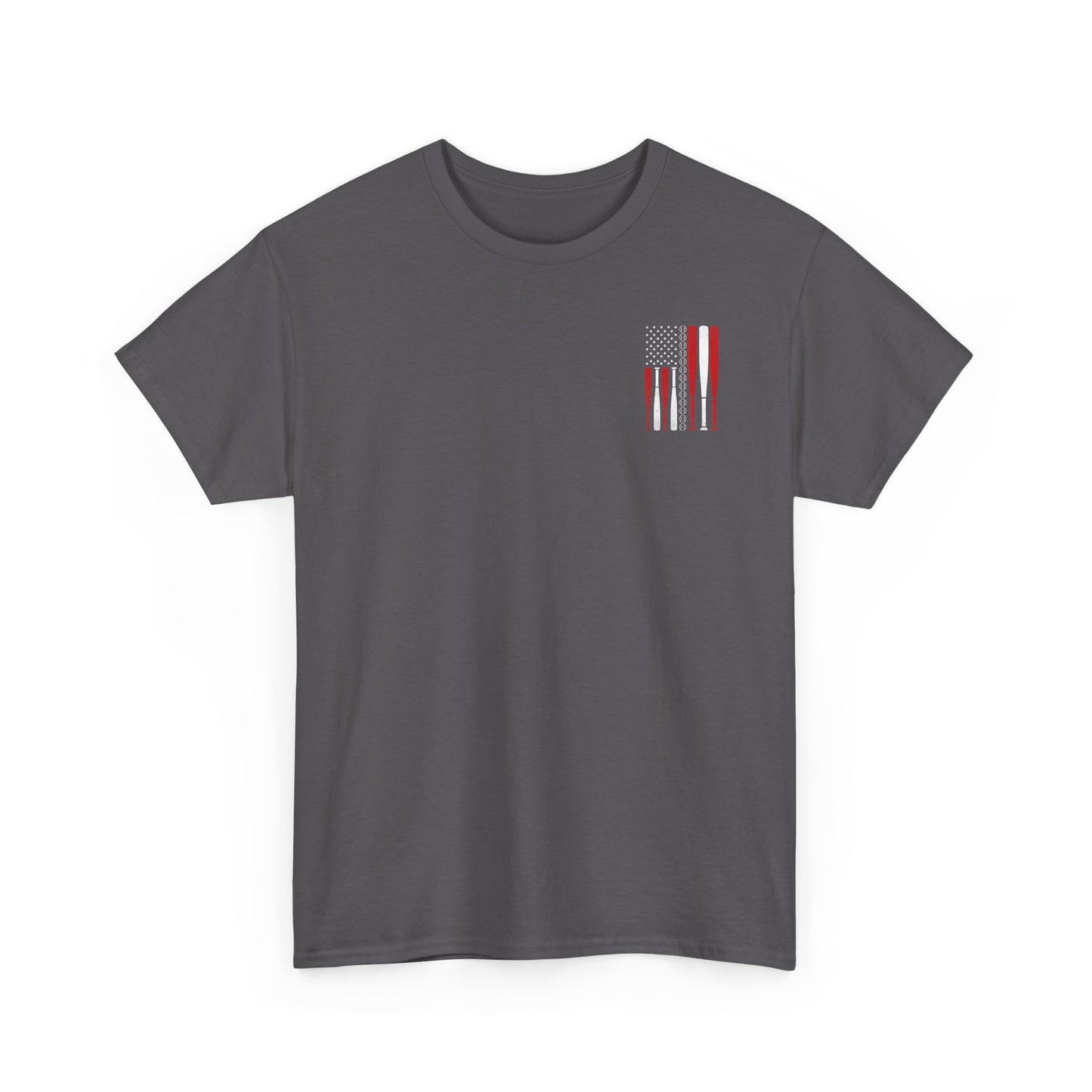 Baseball Team Flag T-Shirt | Personalized Name On Back