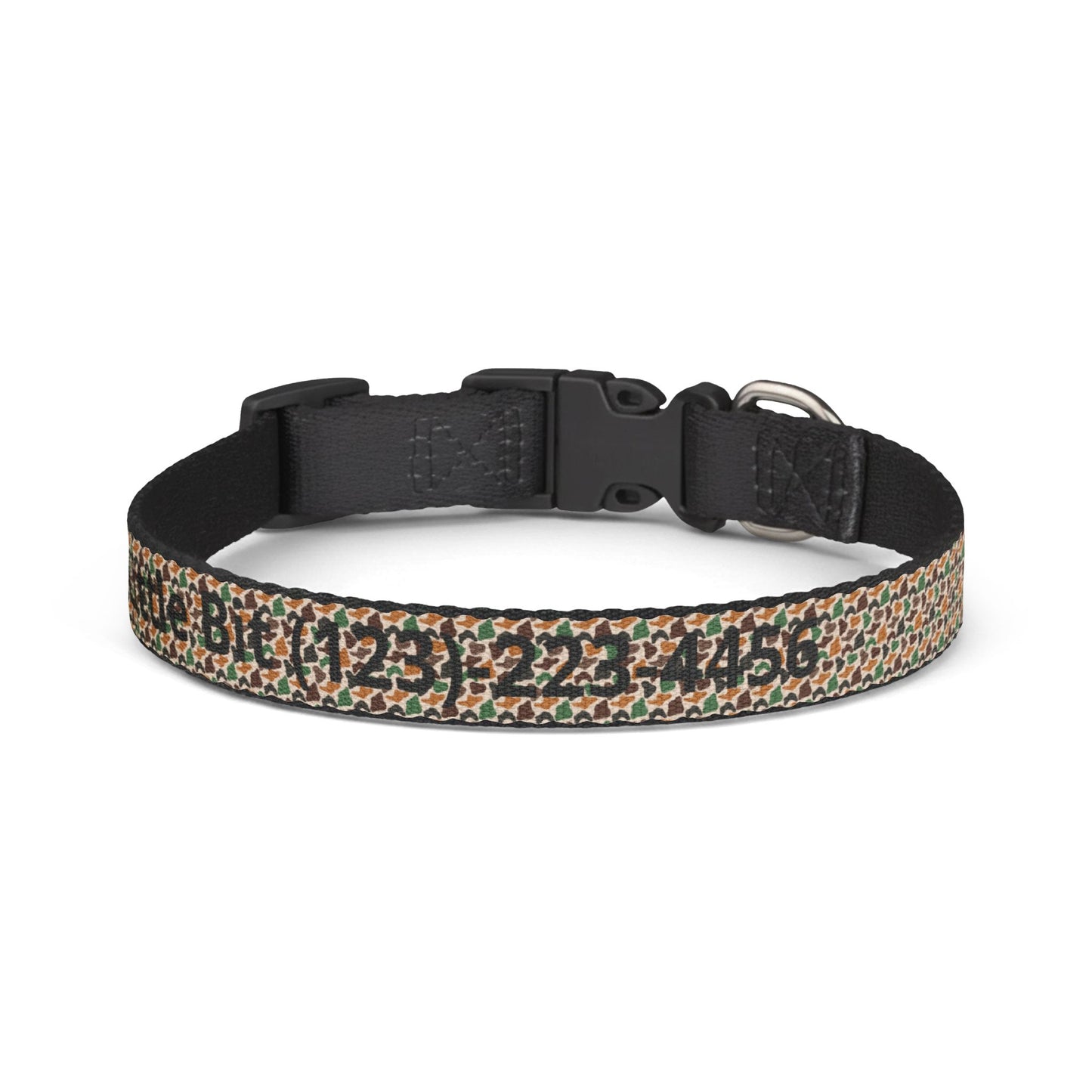 Duck Camo Dog Collar | Custom Name & Phone Number | Durable Snap Collar for Outdoor Dogs