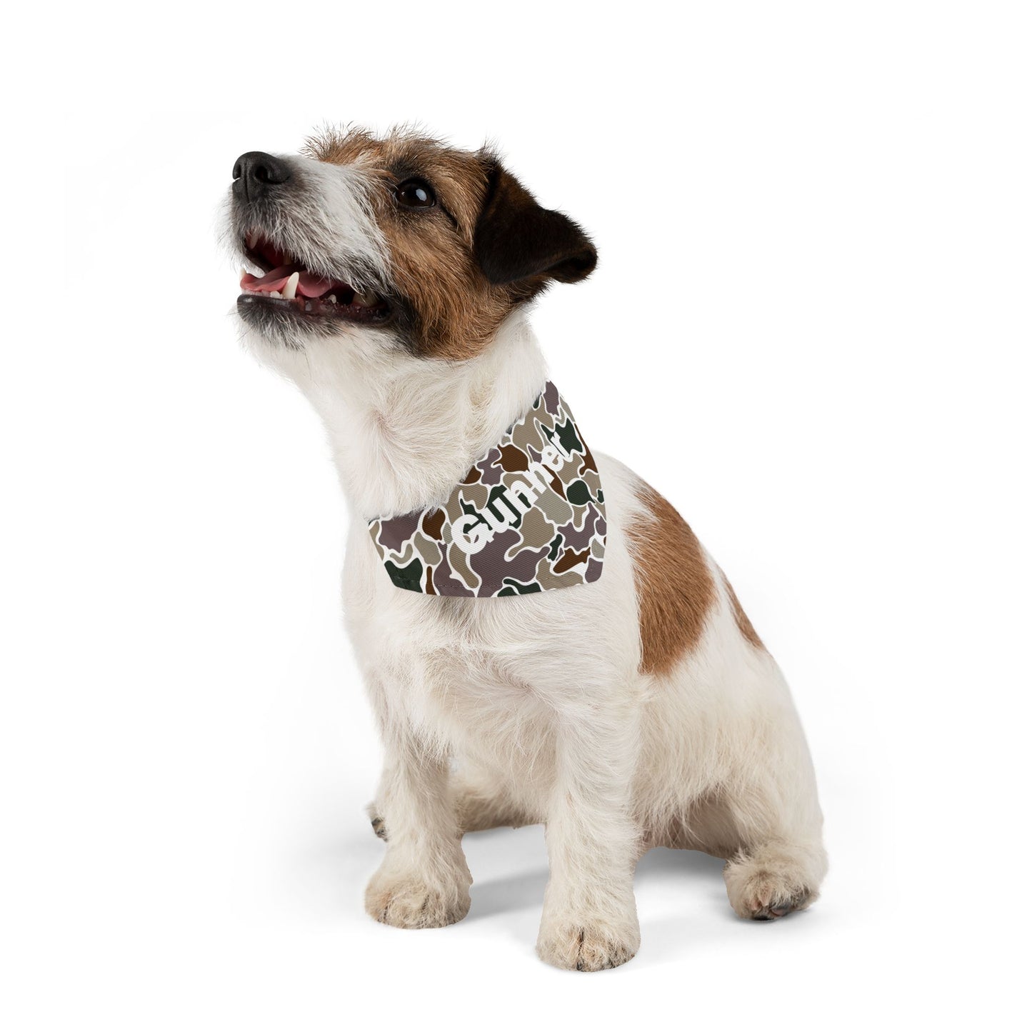 Duck Camo Pet Bandana Collar | Custom Name