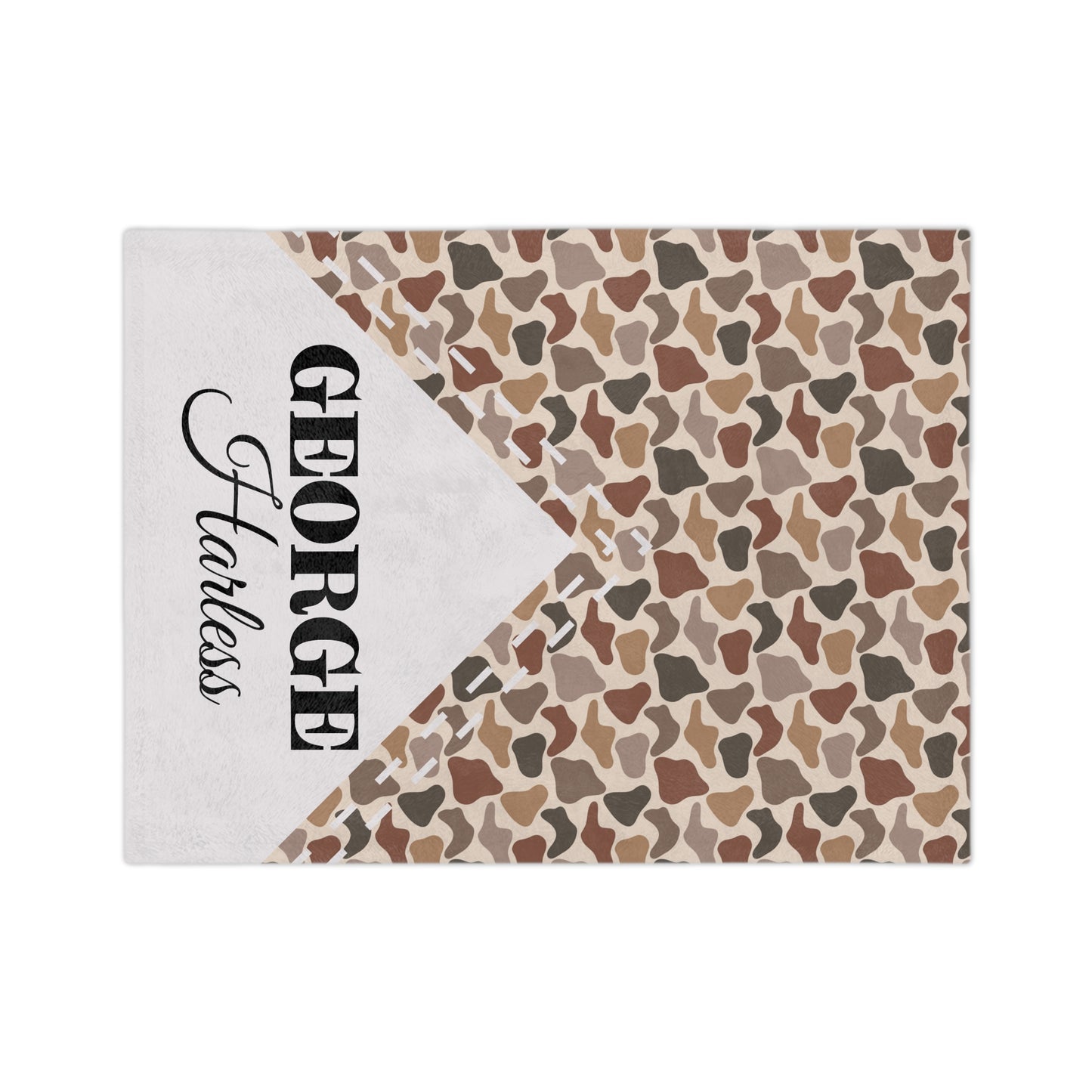 Personalized Duck Camo Microfiber Blanket