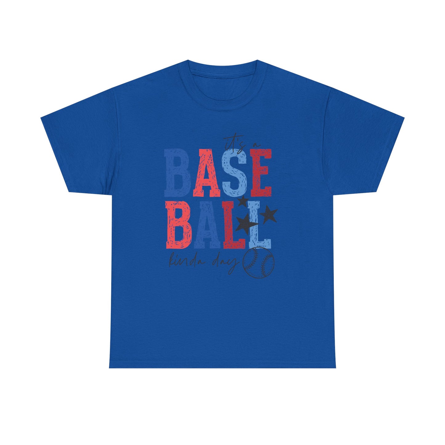 "Baseball Kinda Day" Patriotic Player Tee (Custom Name & Number On Back)