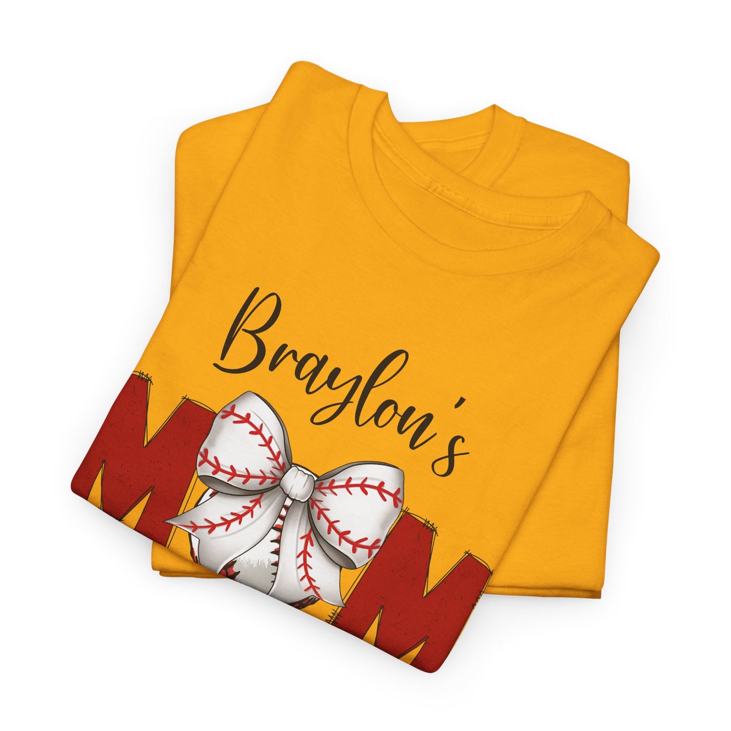 Baseball Mom T-Shirt | Personalized With Your Childs Name