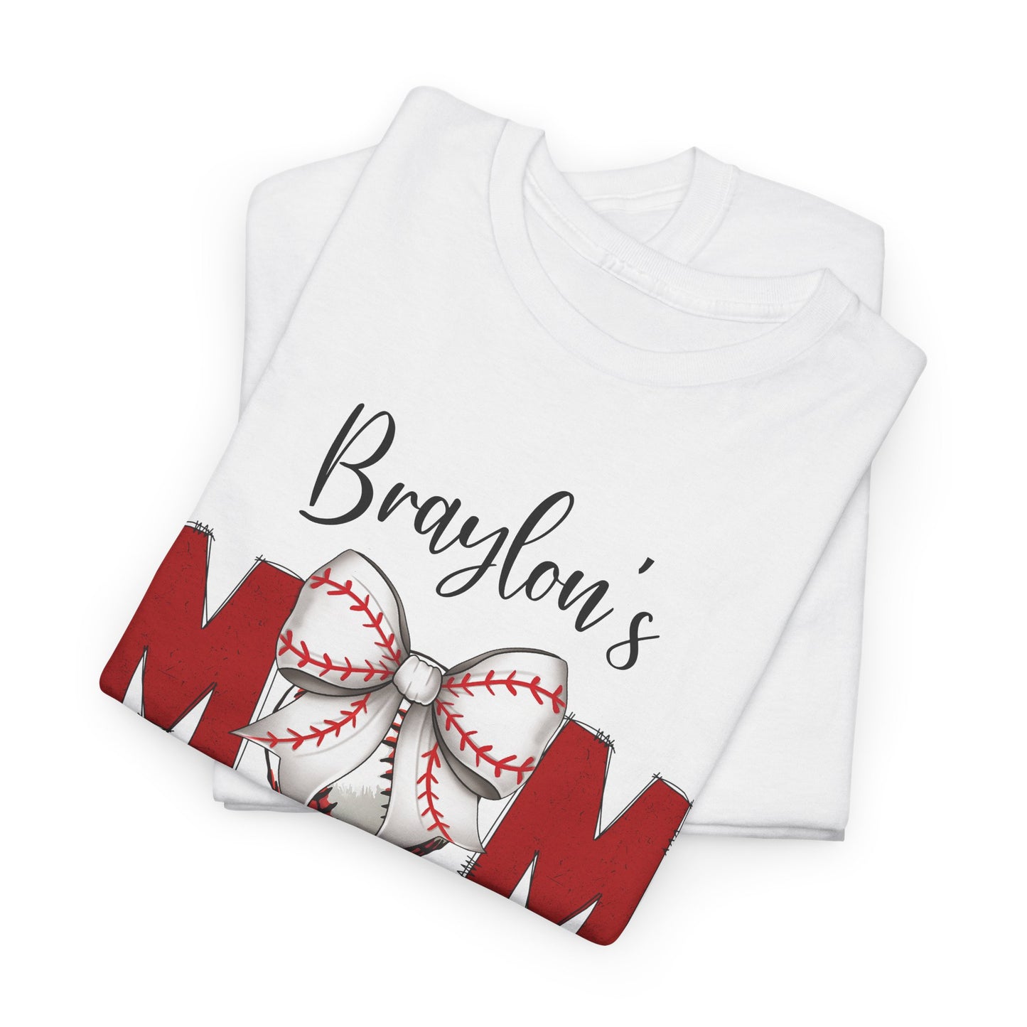 Baseball Mom T-Shirt | Personalized With Your Childs Name