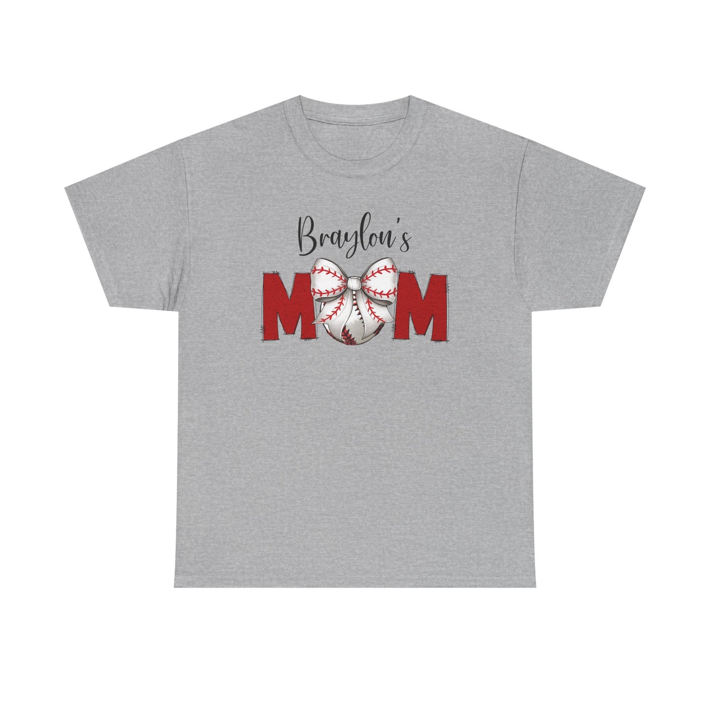 Baseball Mom T-Shirt | Personalized With Your Childs Name