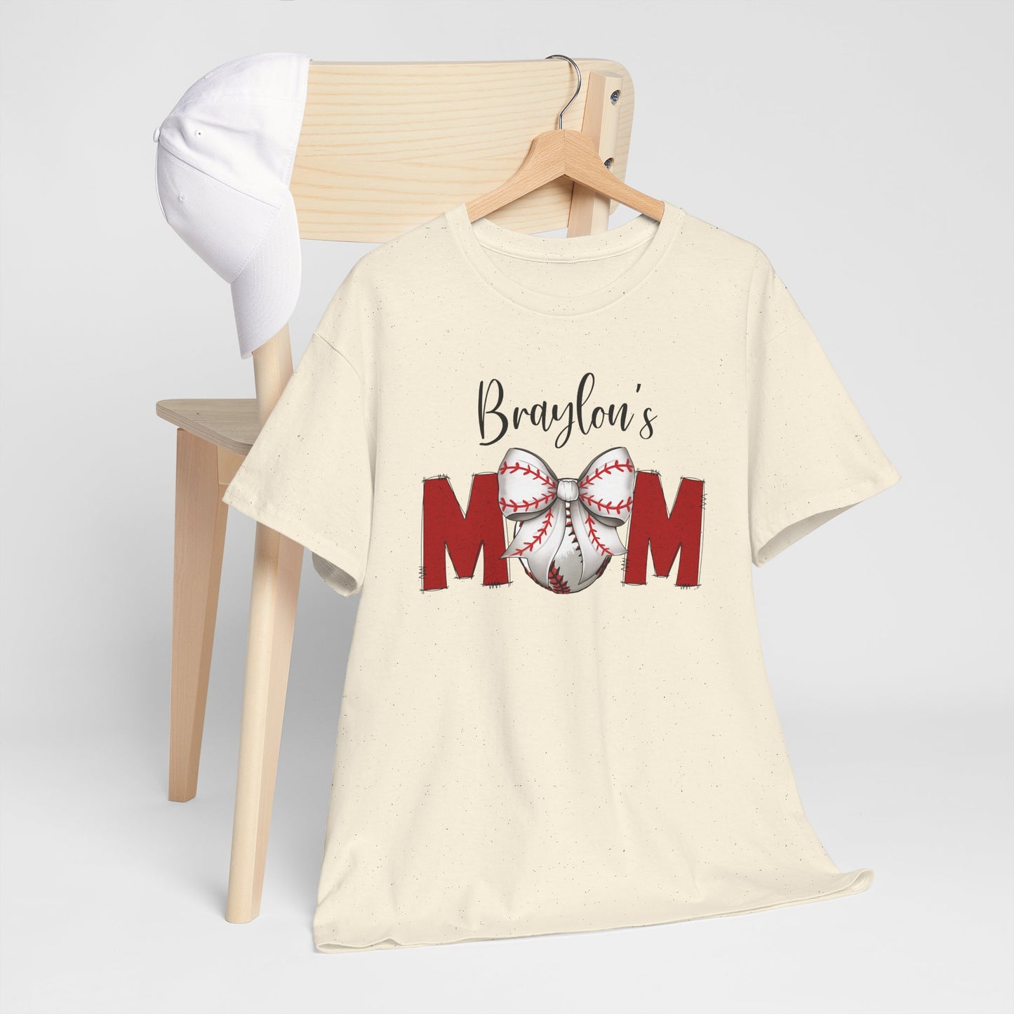 Baseball Mom T-Shirt | Personalized With Your Childs Name