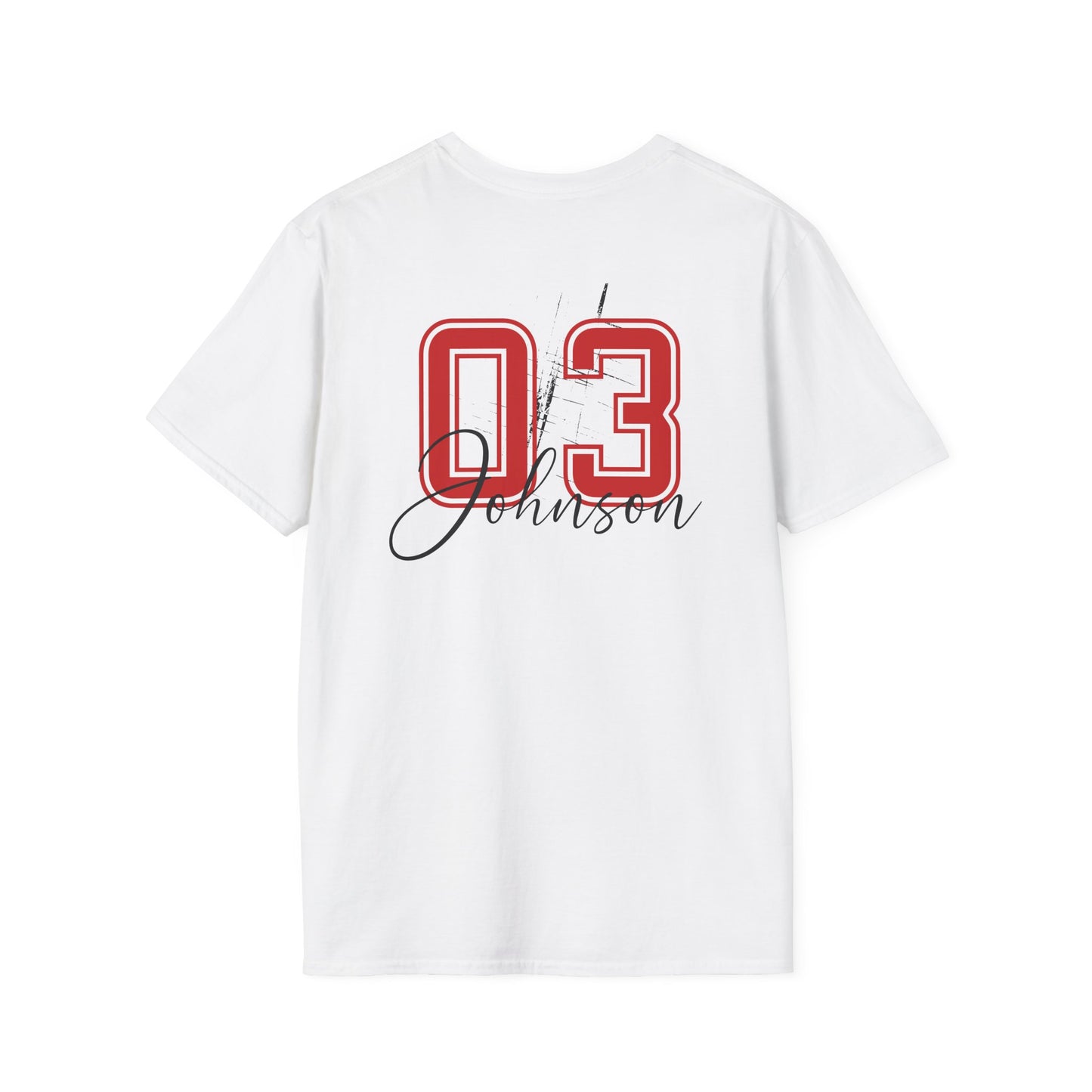 Grunge Baseball Mom T-Shirt – Personalized Jersey Number & Name Back