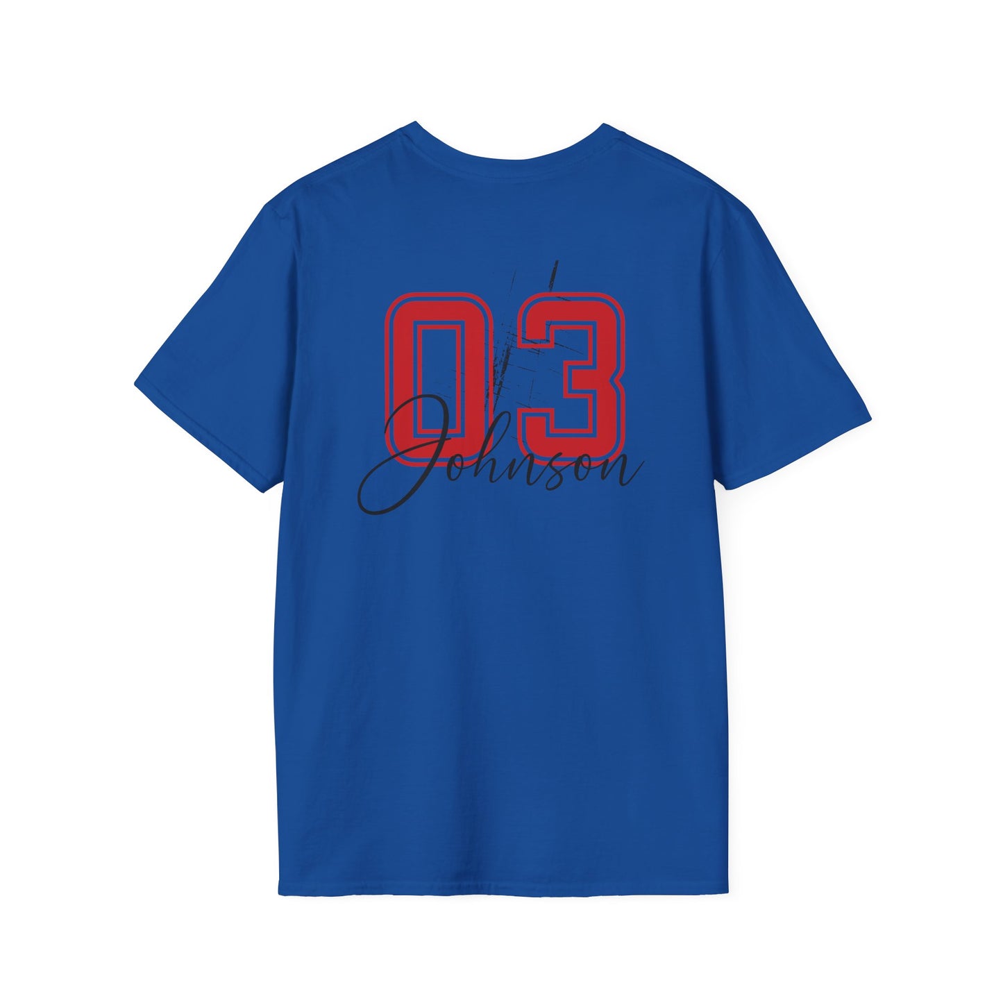 Grunge Baseball Mom T-Shirt – Personalized Jersey Number & Name Back