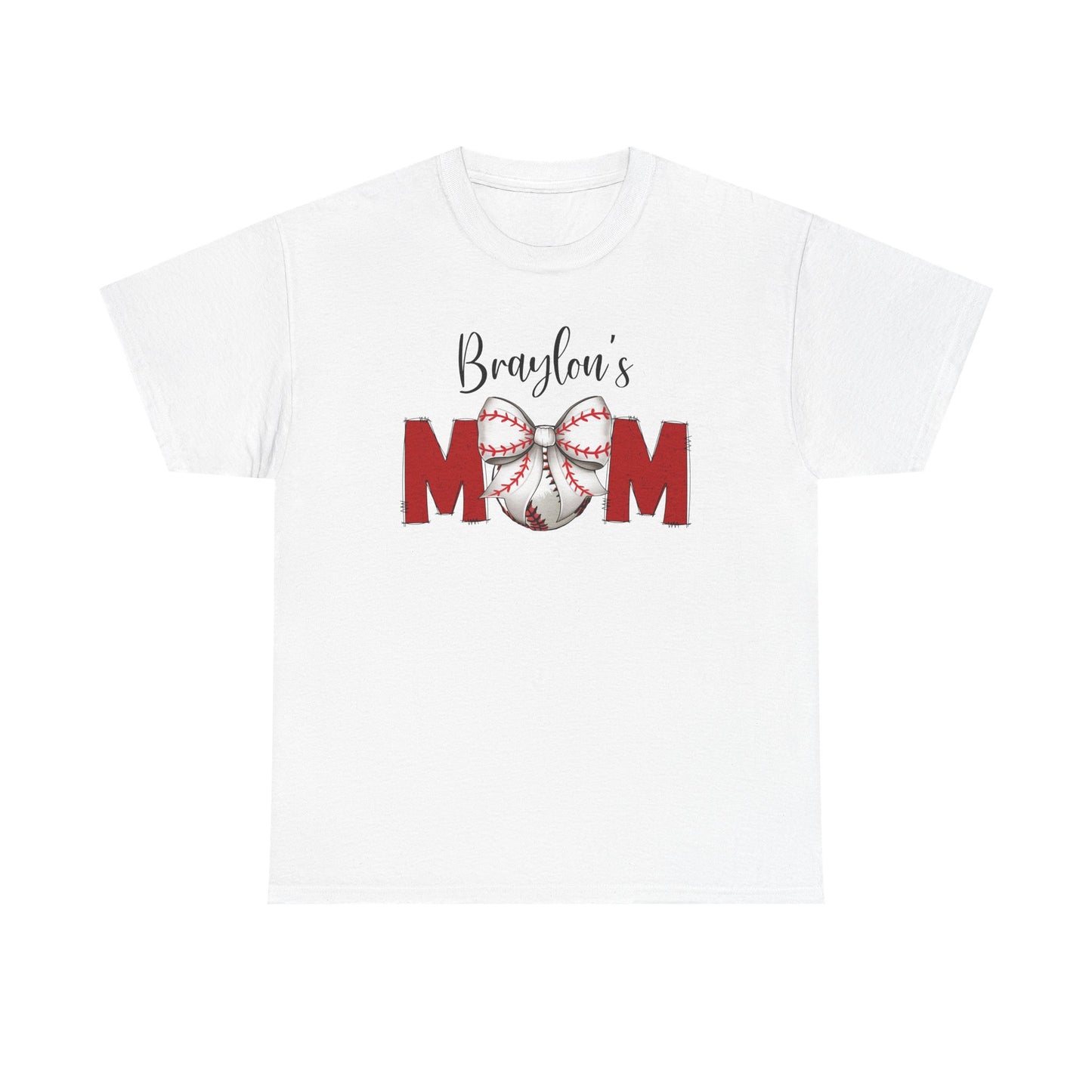Baseball Mom T-Shirt | Personalized With Your Childs Name