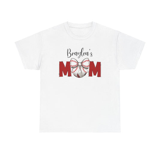 Baseball Mom T-Shirt | Personalized With Your Childs Name