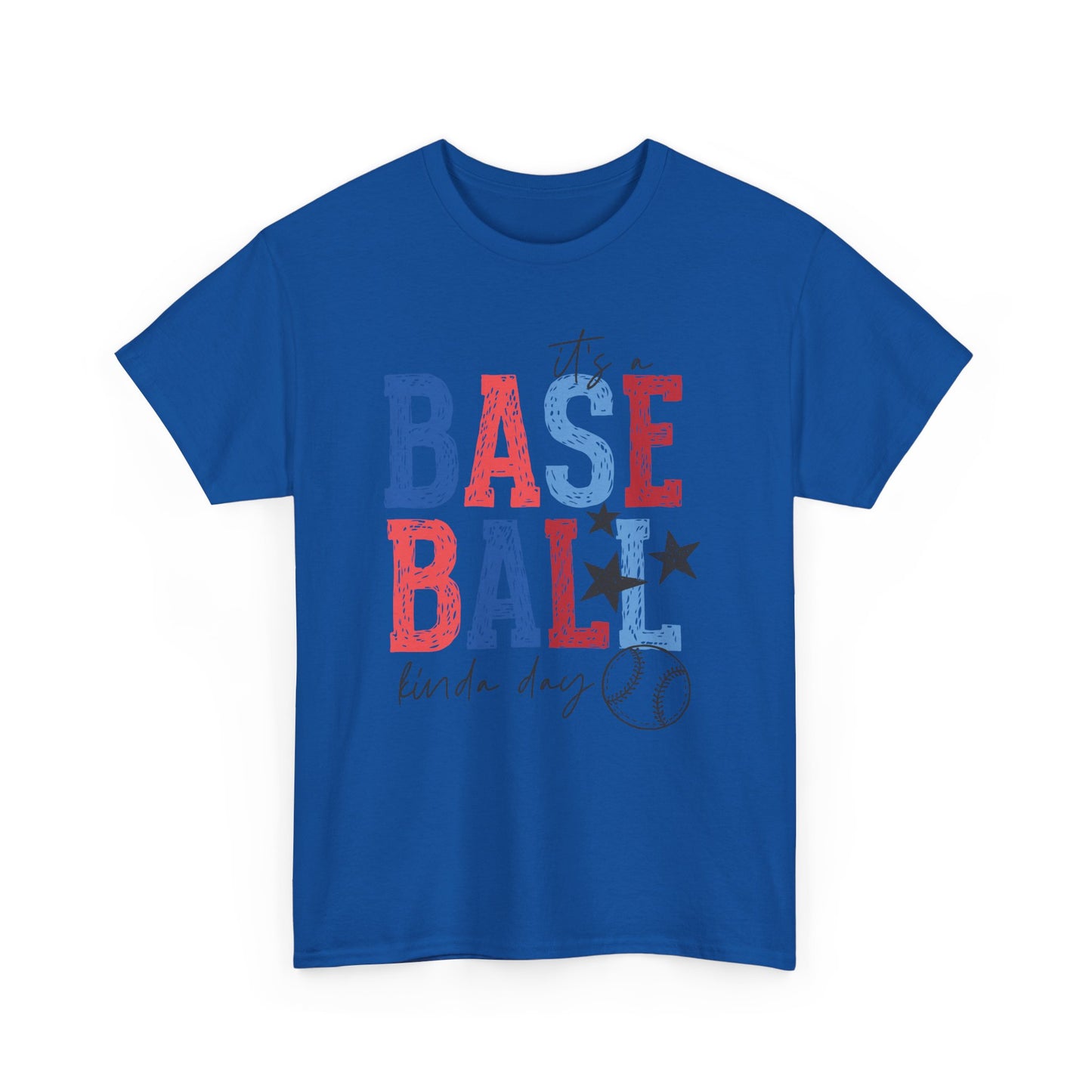"Baseball Kinda Day" Patriotic Player Tee (Custom Name & Number On Back)