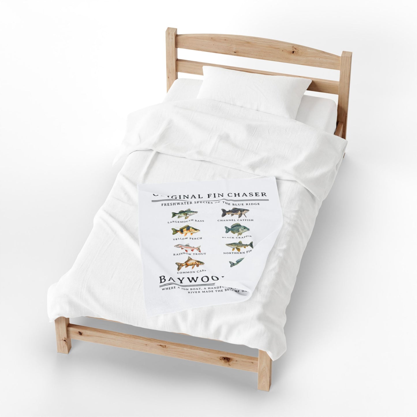 'Original Fin Chaser' Baywood River Fish Species Throw