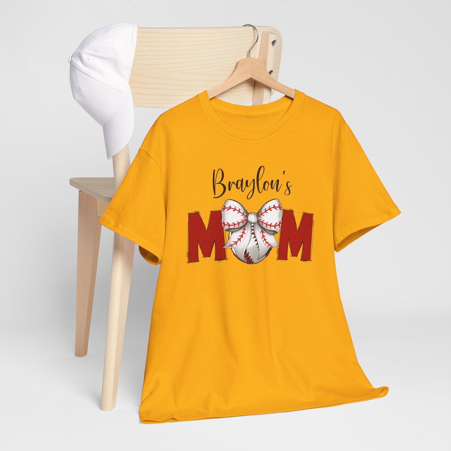 Baseball Mom T-Shirt | Personalized With Your Childs Name