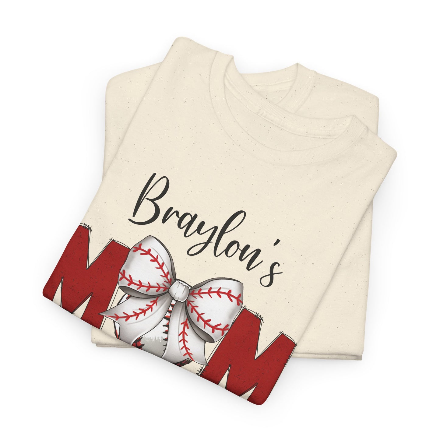 Baseball Mom T-Shirt | Personalized With Your Childs Name