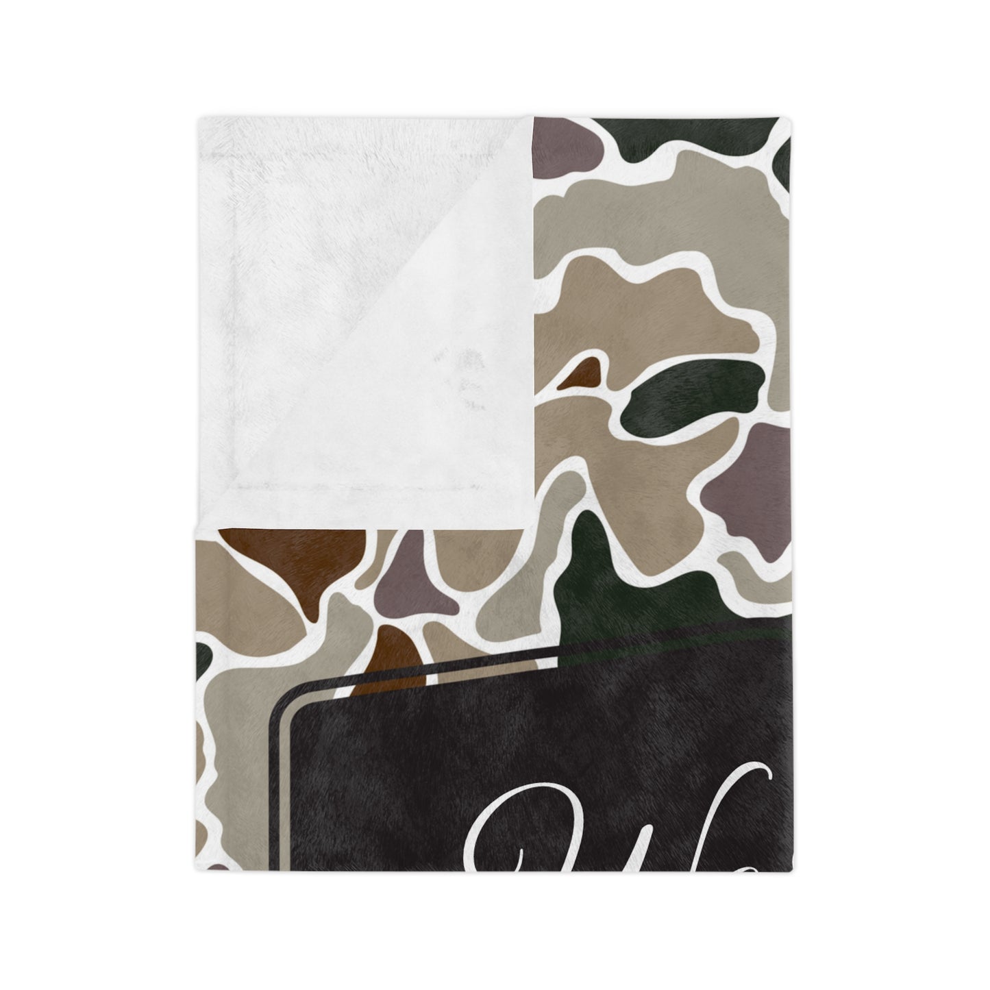 Personalized Camo Microfiber Blanket