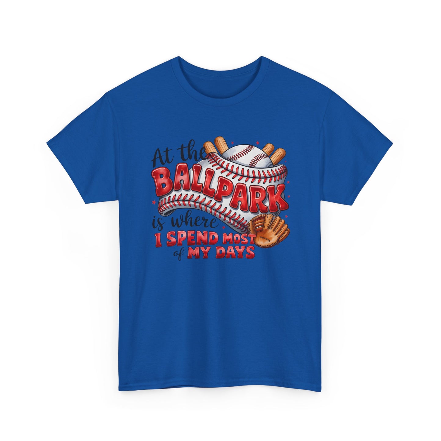 “At the Ballpark is Where I Spend Most of My Days” | Personalized Name & Back Number