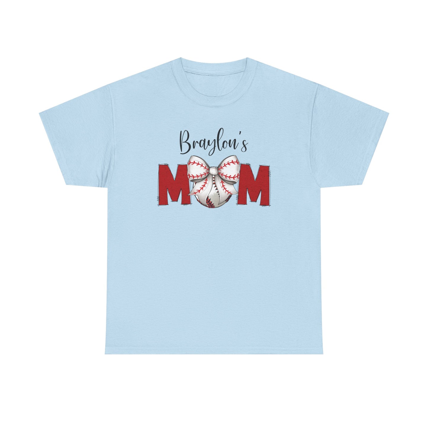 Baseball Mom T-Shirt | Personalized With Your Childs Name