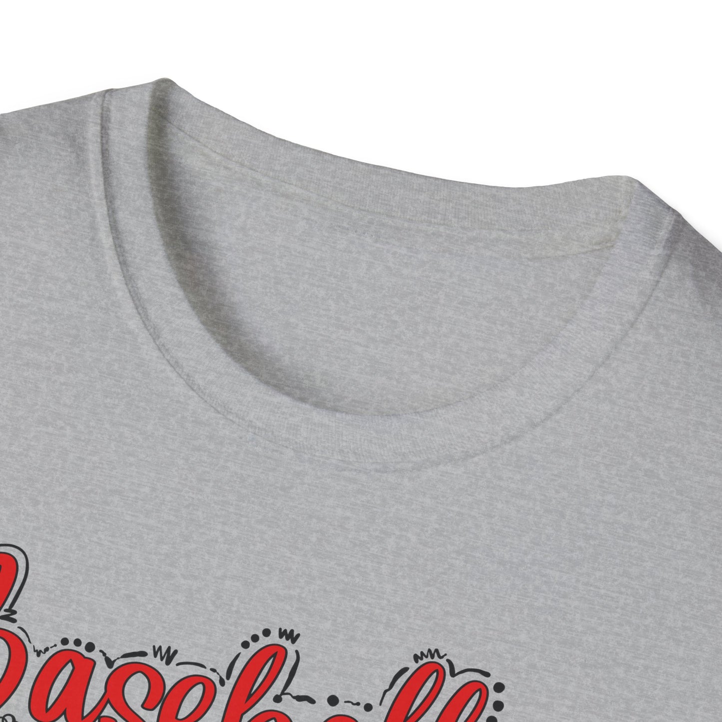 Grunge Baseball Mom T-Shirt – Personalized Jersey Number & Name Back