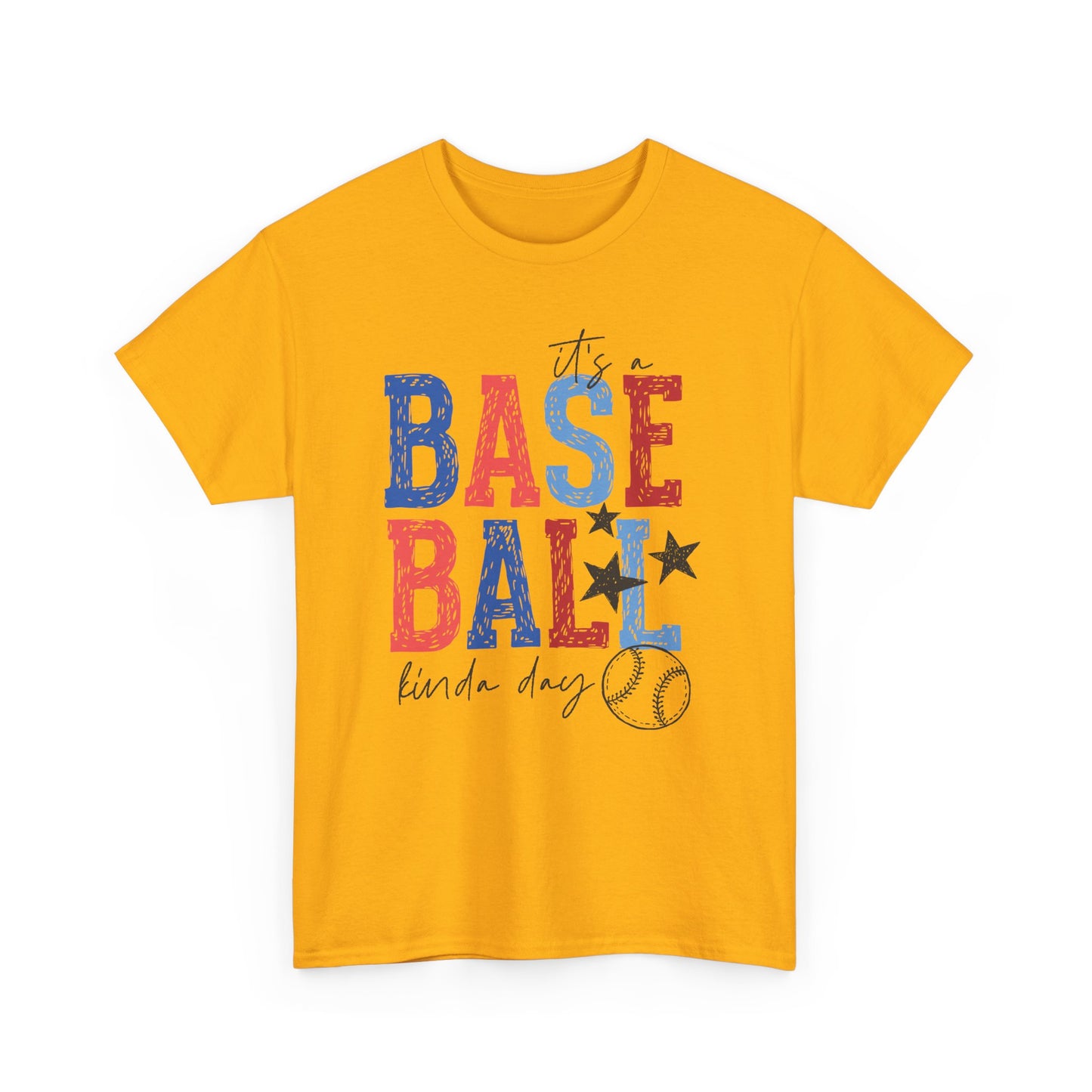 "Baseball Kinda Day" Patriotic Player Tee (Custom Name & Number On Back)
