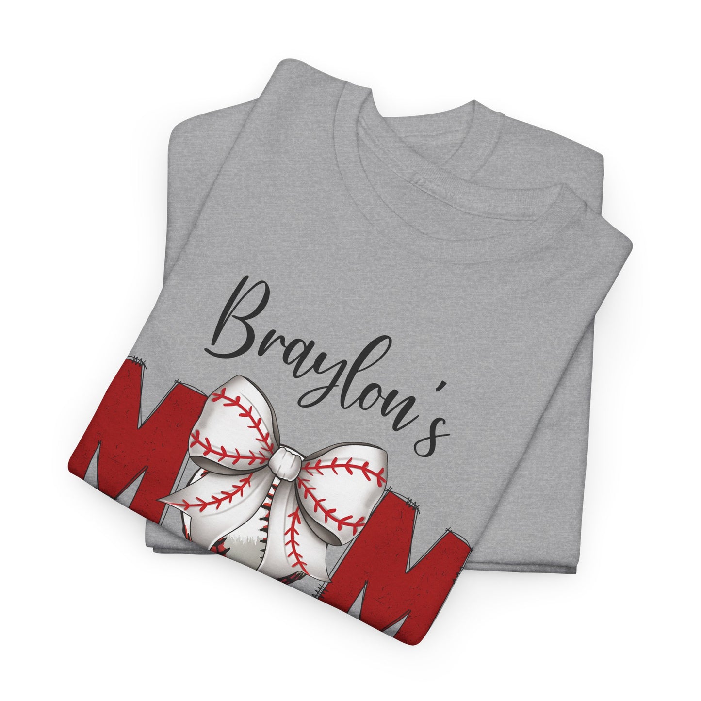 Baseball Mom T-Shirt | Personalized With Your Childs Name