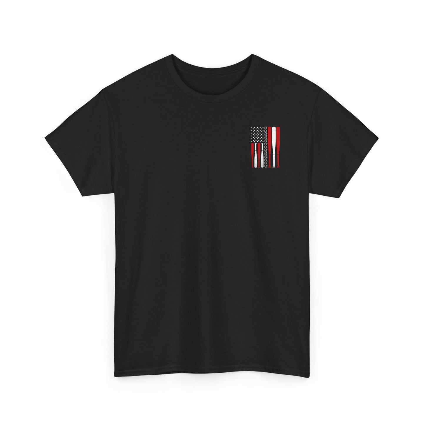 Baseball Team Flag T-Shirt | Personalized Name On Back